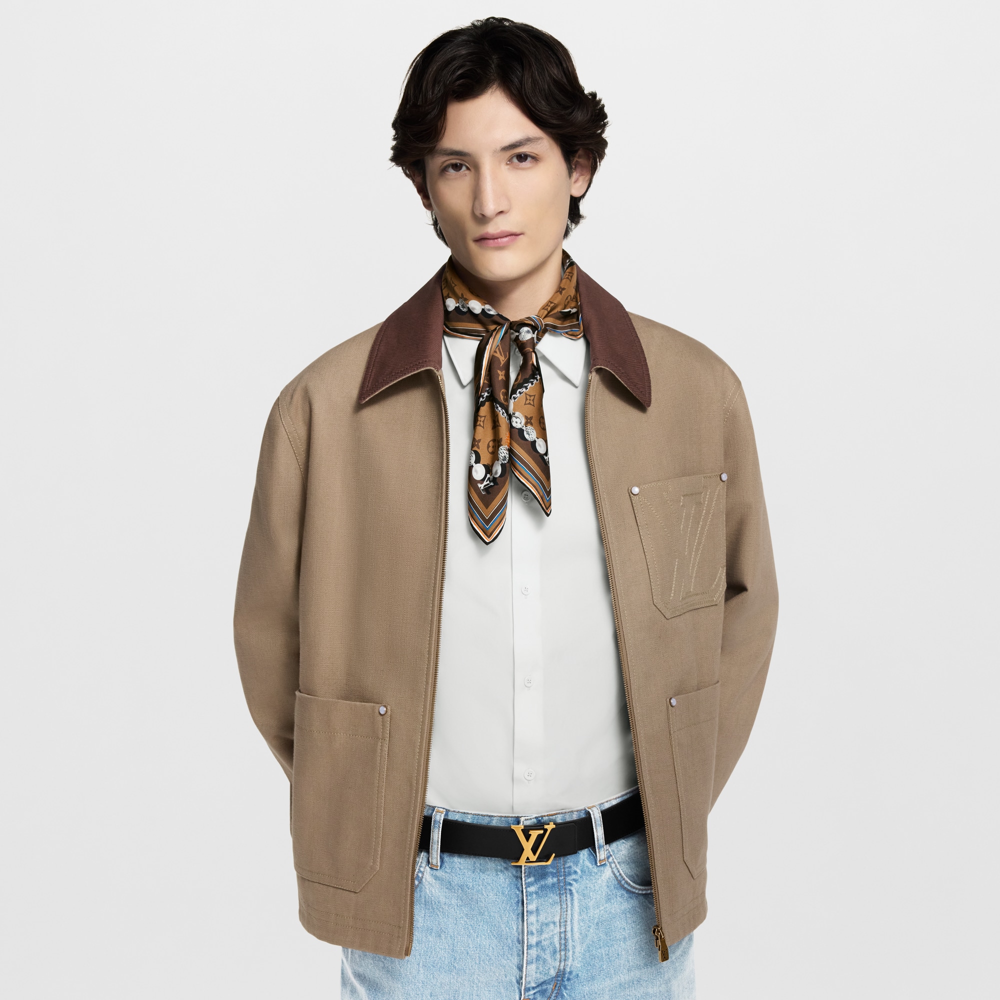 Cintura LV Initiales Blason 40 mm reversibile  Uomo Accessori Cinture | LOUIS VUITTON (Zoom prodotto)