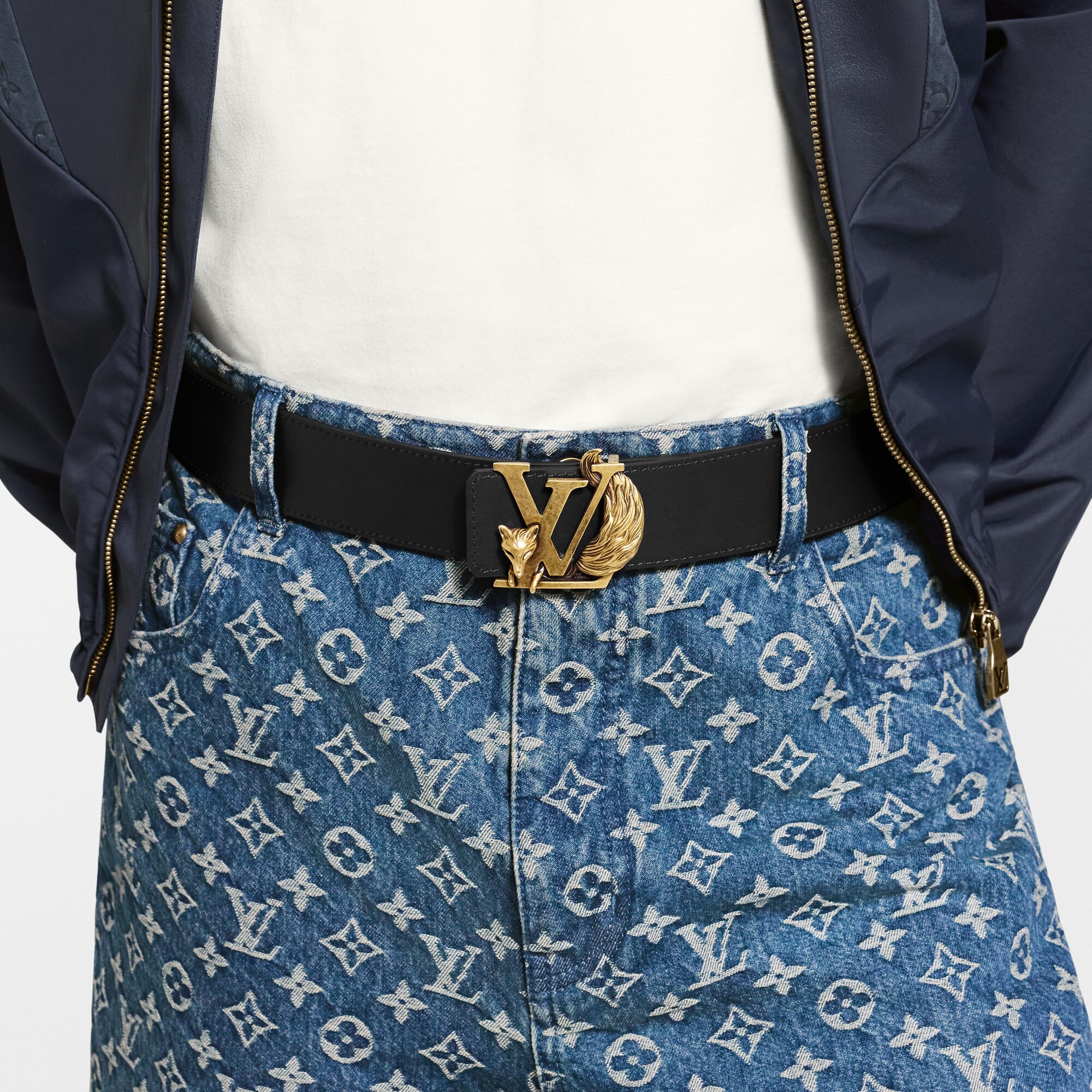 Cintura LV Initiales Fox 40 mm reversibile  Uomo Accessori Cinture | LOUIS VUITTON (Zoom prodotto)
