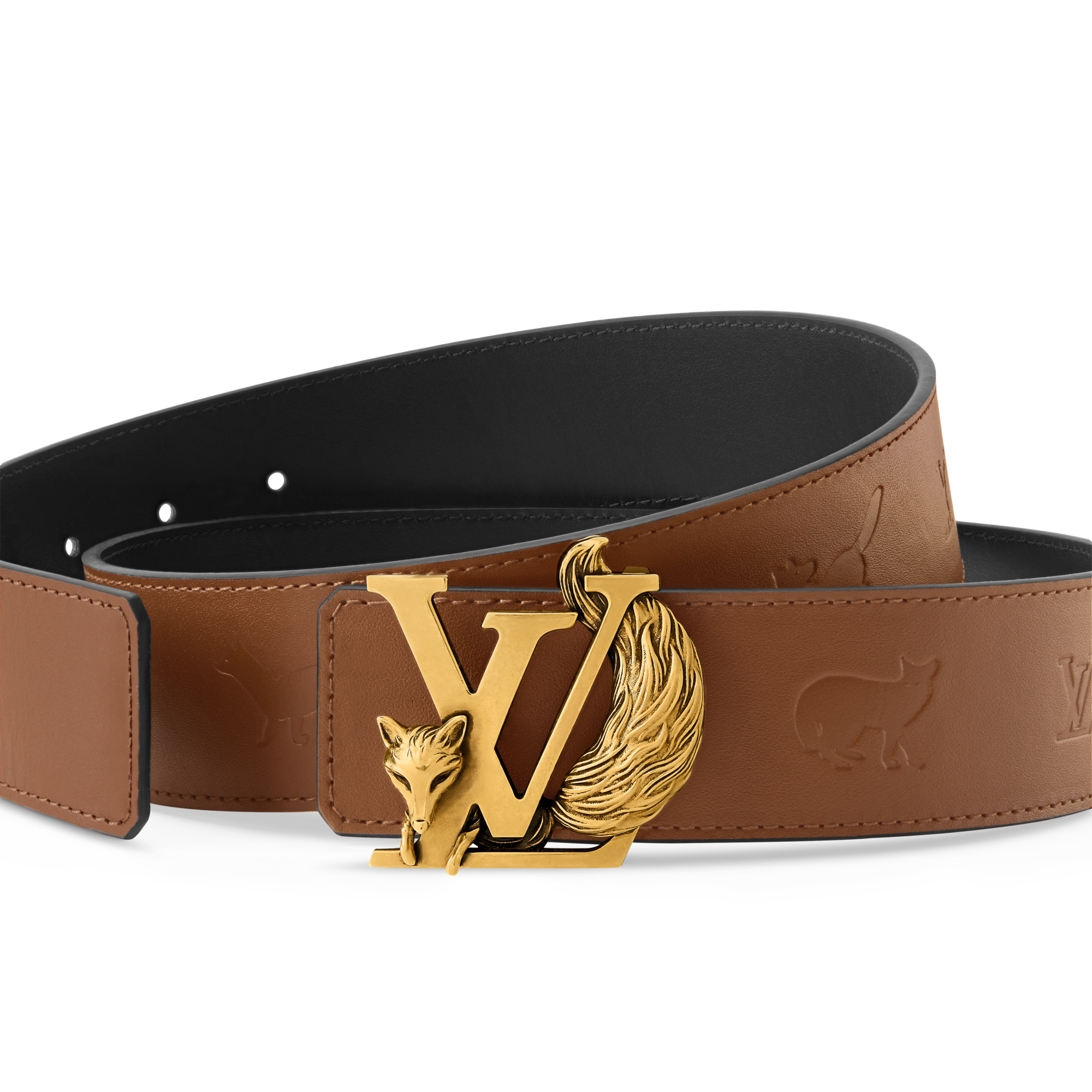Cintura LV Initiales Fox 40 mm reversibile  Uomo Accessori Cinture | LOUIS VUITTON (Zoom prodotto)