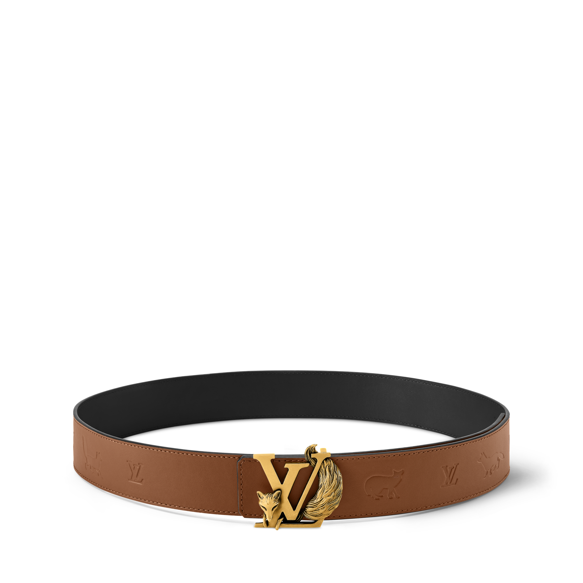 Cintura LV Initiales Fox 40 mm reversibile  Uomo Accessori Cinture | LOUIS VUITTON (Zoom prodotto)
