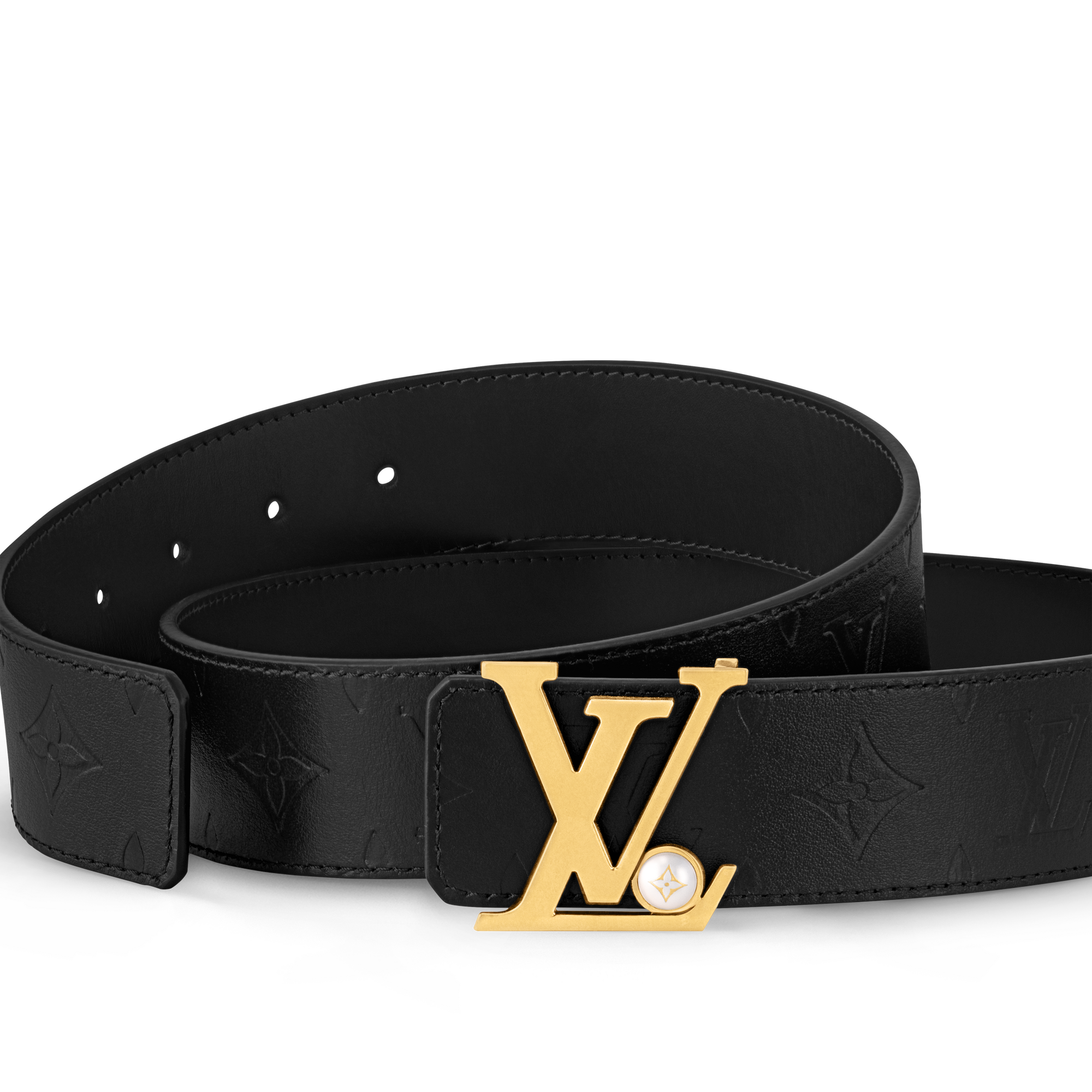 Cintura LV Initiales Pearls 40 mm reversibile  Uomo Accessori Cinture | LOUIS VUITTON (Zoom prodotto)
