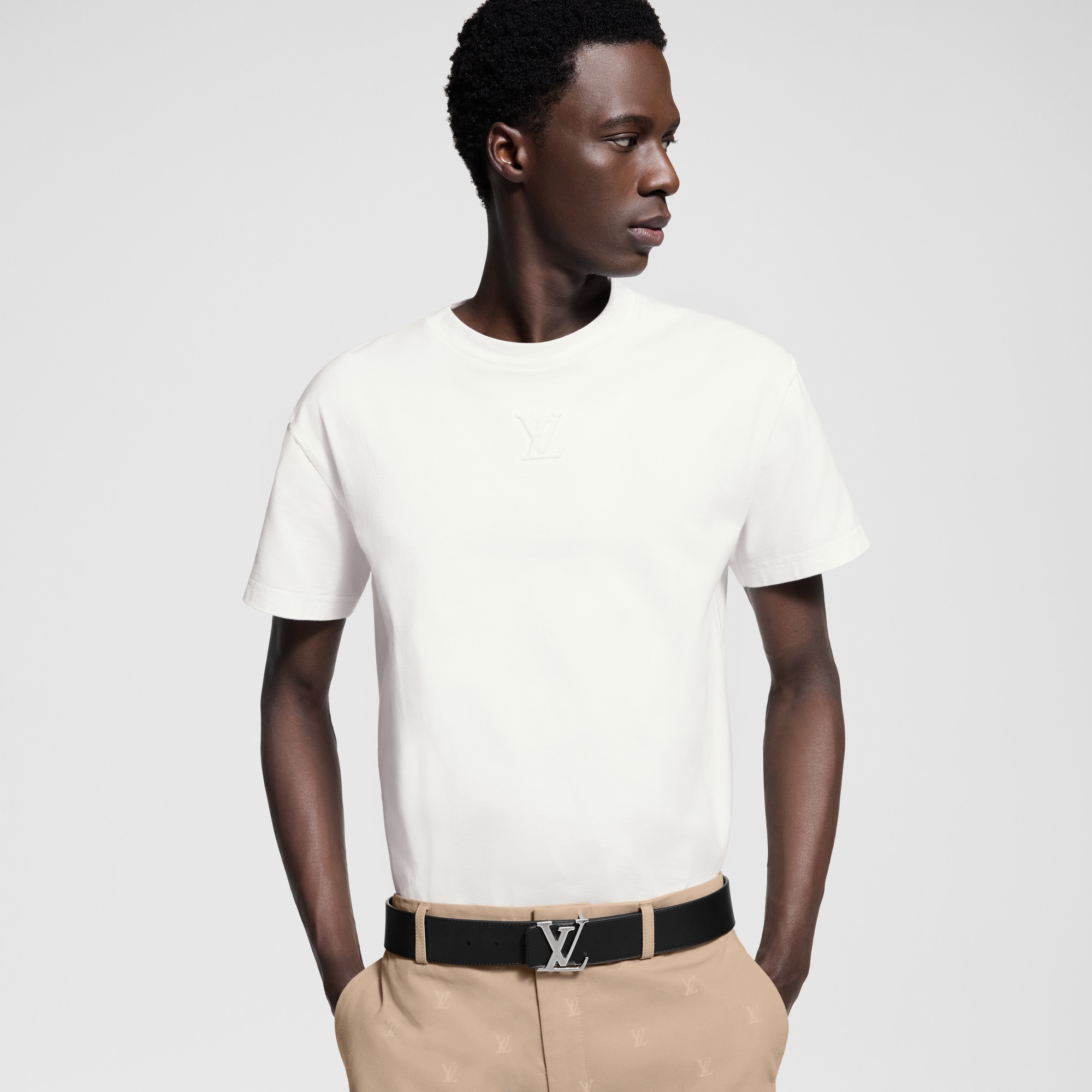 Cintura LV Initiales Reversibile 40 mm Tela Monogram Macassar Uomo Accessori Cinture | LOUIS VUITTON (Zoom prodotto)