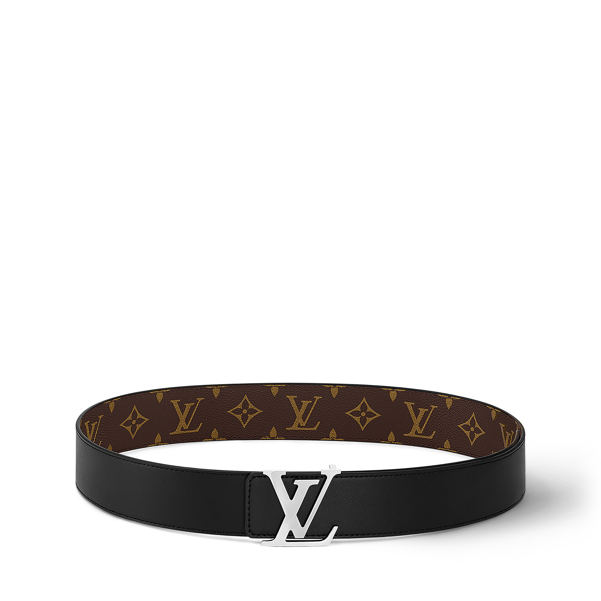 Cintura LV Initiales Reversibile 40 mm Tela Monogram Macassar Uomo Accessori Cinture | LOUIS VUITTON (Zoom prodotto)
