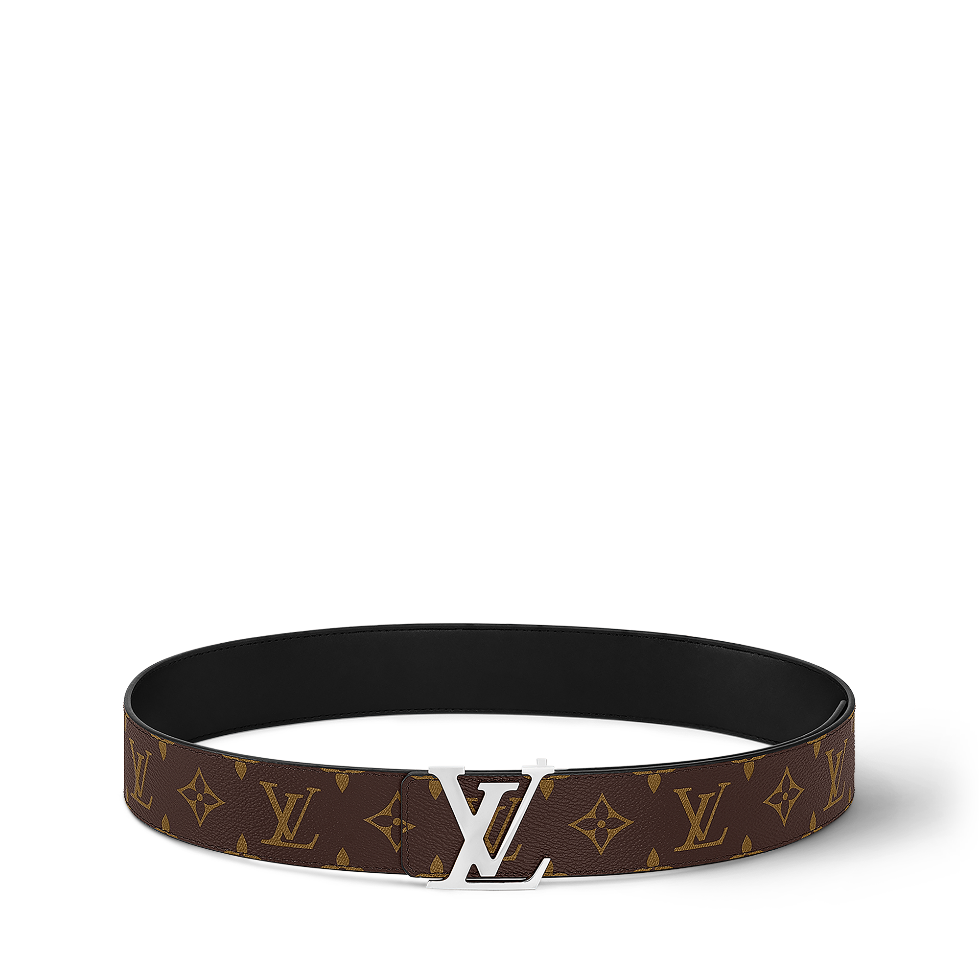 Cintura LV Initiales Reversibile 40 mm Tela Monogram Macassar Uomo Accessori Cinture | LOUIS VUITTON (Zoom prodotto)