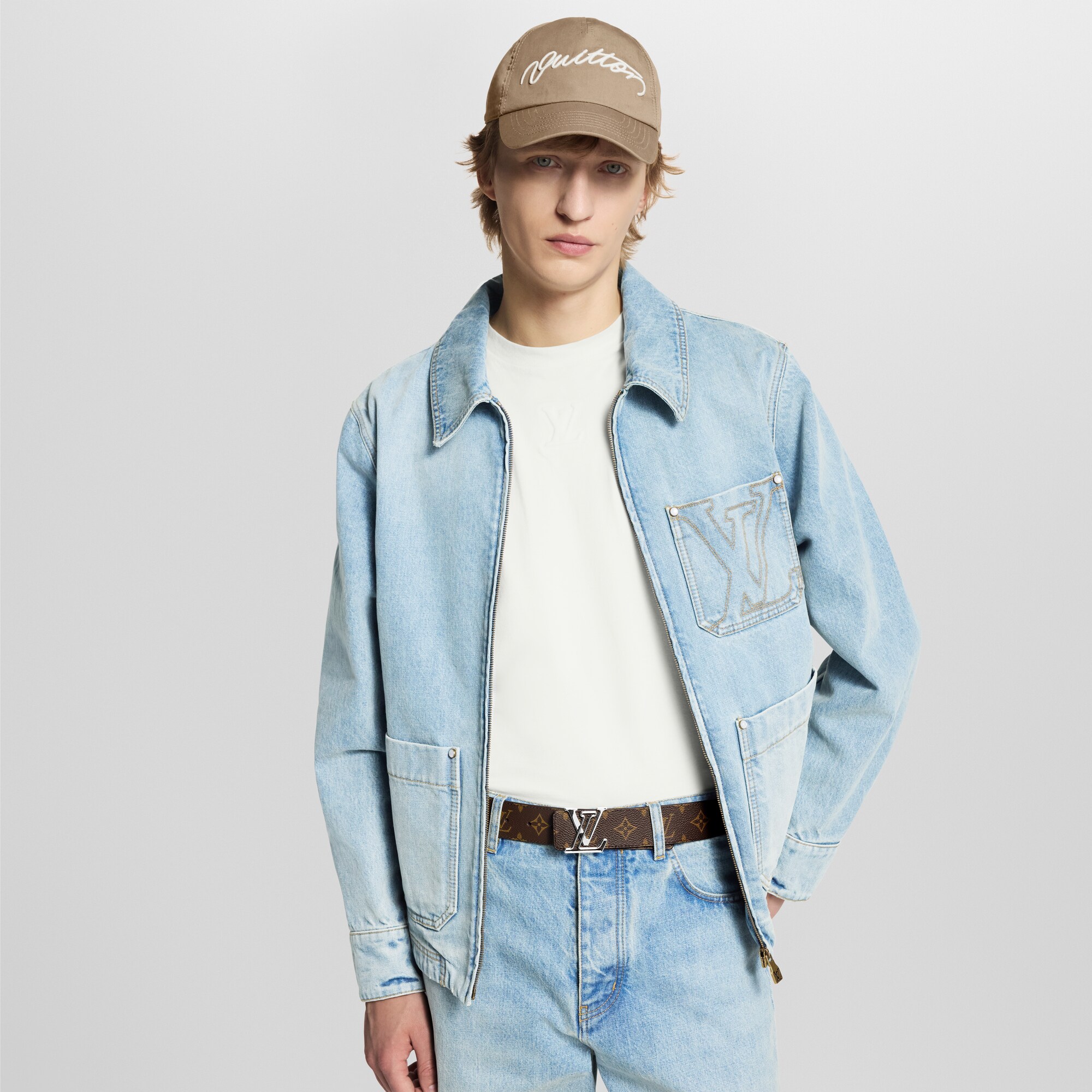 Cintura LV Line 40 mm reversibile Tela Monogram Uomo Accessori Cinture | LOUIS VUITTON (Zoom prodotto)