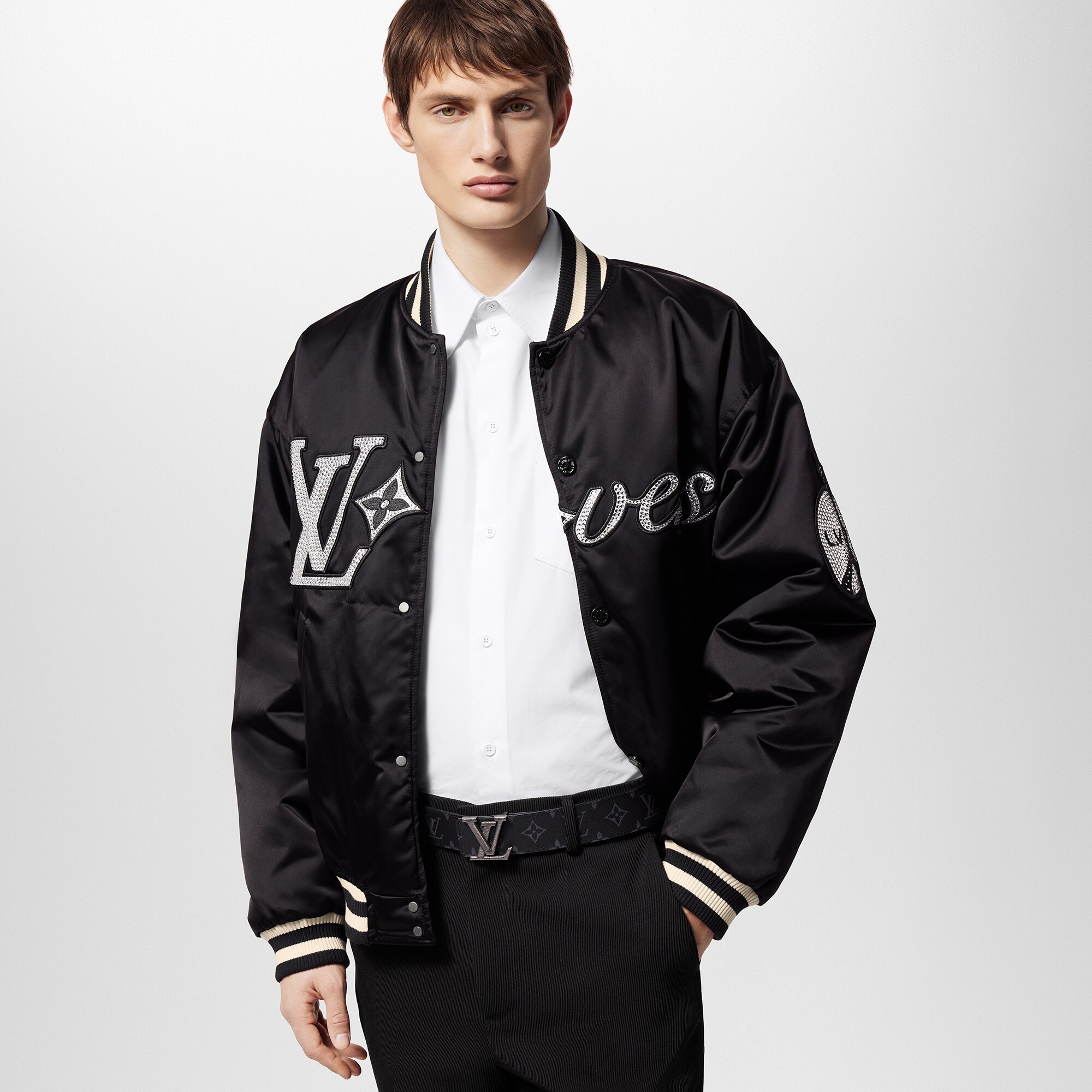 Cintura LV Stitch 40 mm reversibile Tela Monogram Eclipse Uomo Accessori Cinture | LOUIS VUITTON (Zoom prodotto)