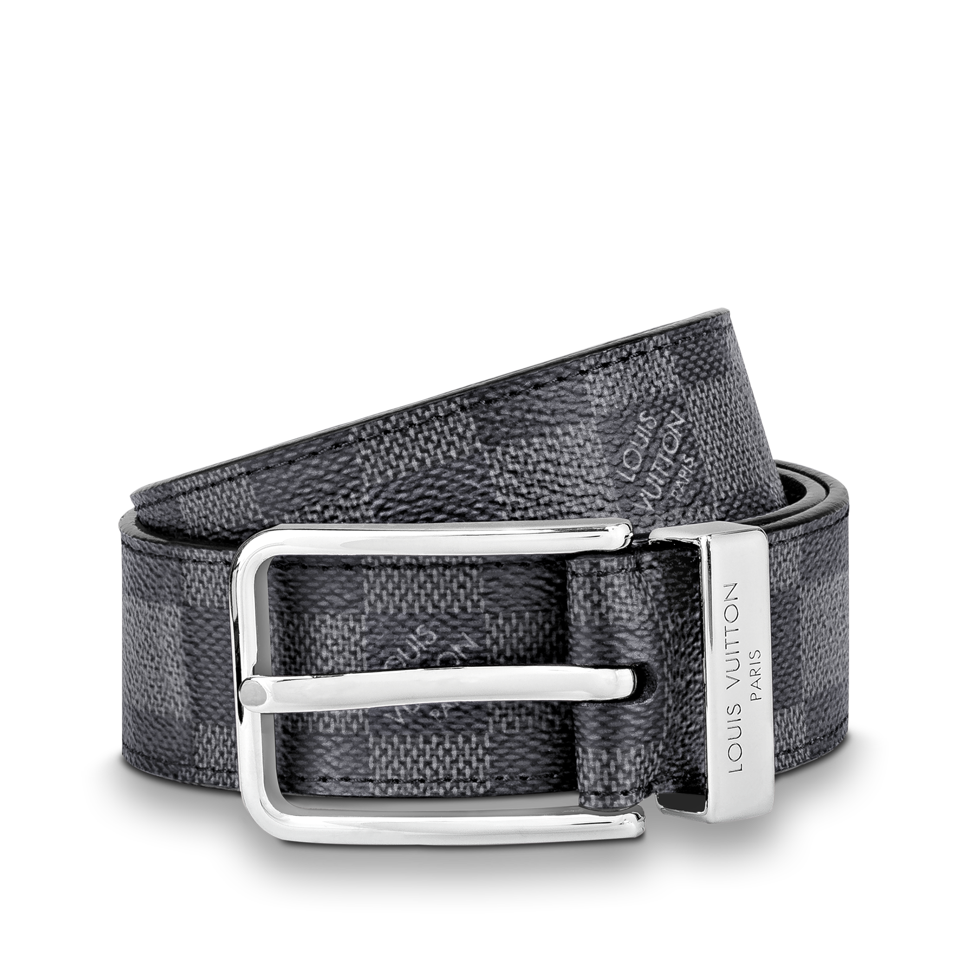 Cintura Pont Neuf 35 mm Tela Damier Graphite Uomo Accessori Cinture | LOUIS VUITTON (Zoom prodotto)