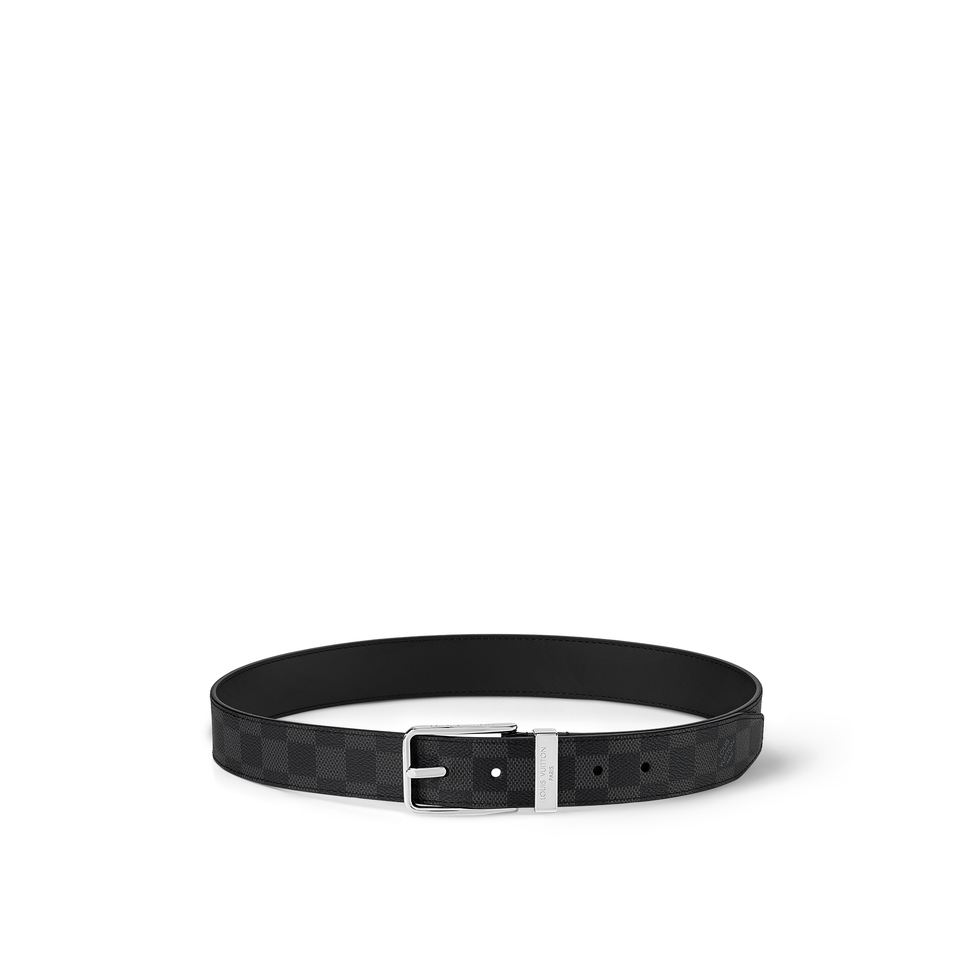 Cintura Pont Neuf 35 mm Tela Damier Graphite Uomo Accessori Cinture | LOUIS VUITTON (Zoom prodotto)