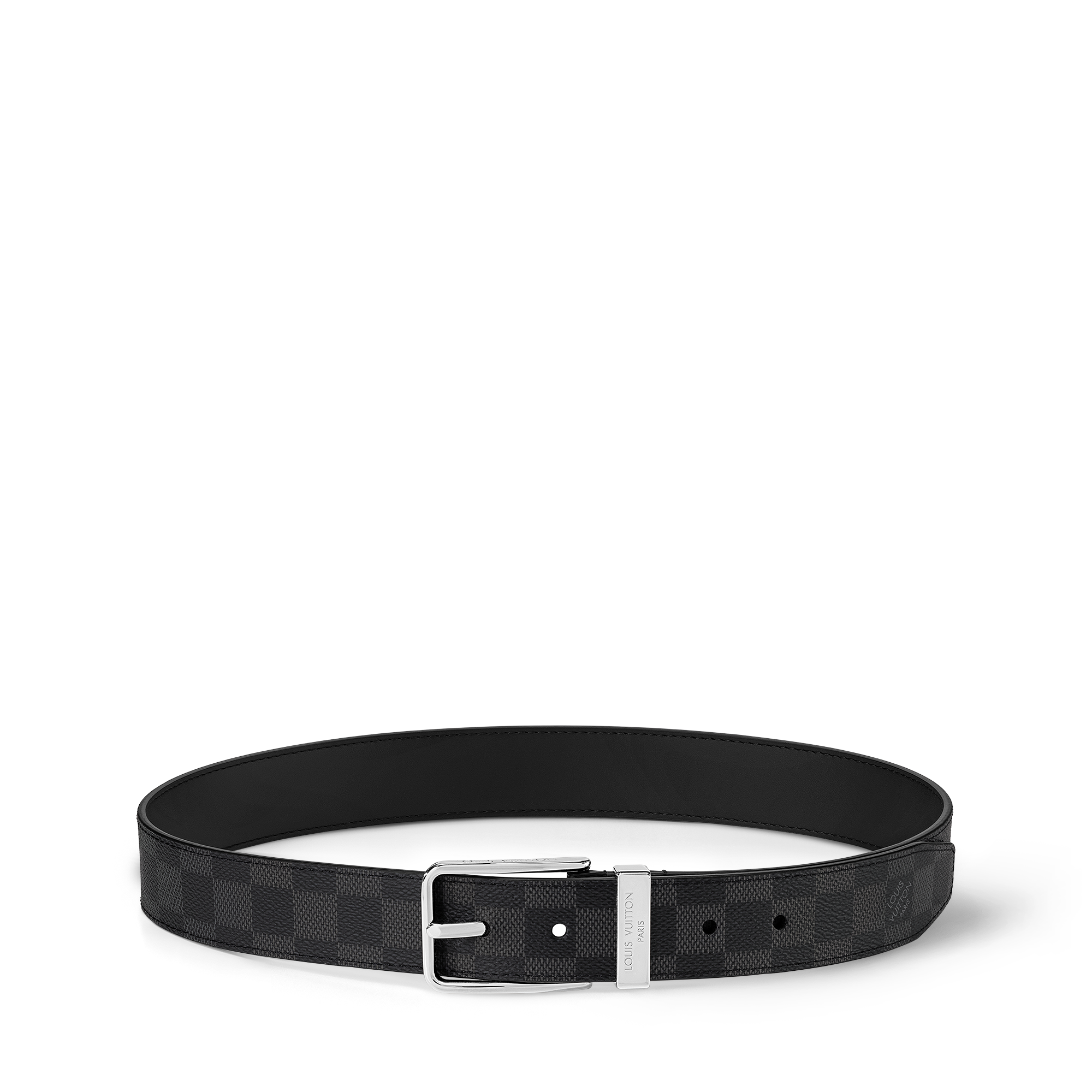 Cintura Pont Neuf 35 mm Tela Damier Graphite Uomo Accessori Cinture | LOUIS VUITTON (Zoom prodotto)