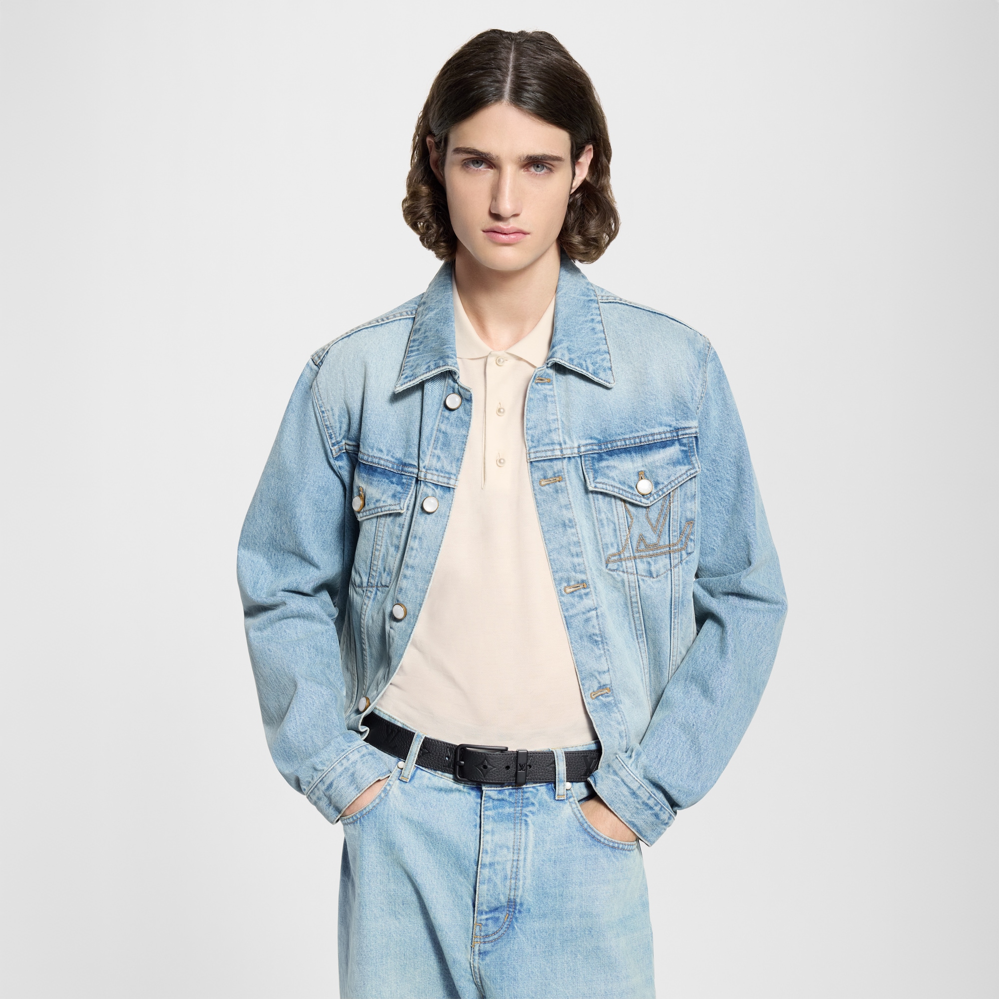 Cintura Pont Neuf Taurillon Monogram 35 mm  Uomo Accessori Cinture | LOUIS VUITTON (Zoom prodotto)