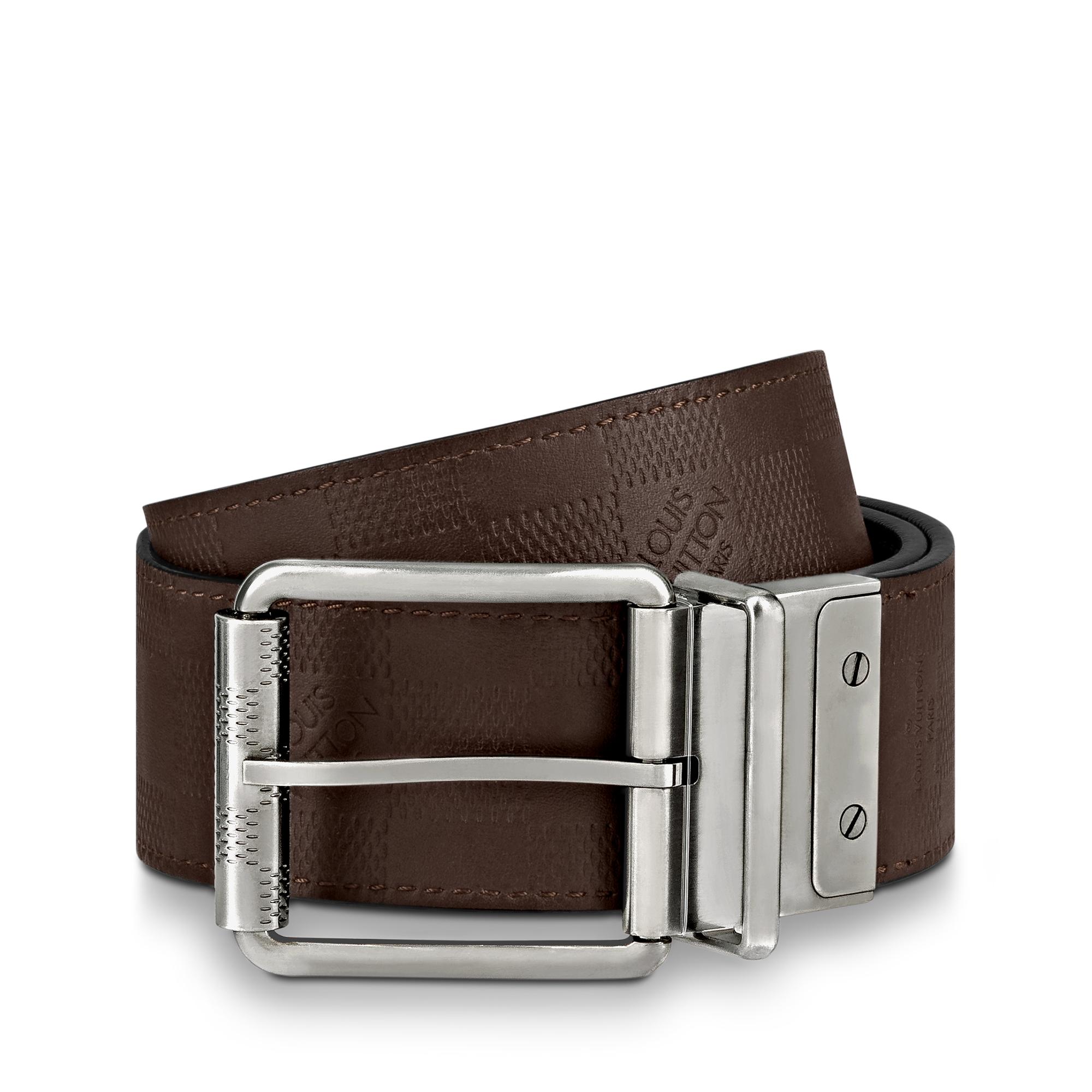 Cintura reversibile Damier Print 40 mm Pelle Damier Infini Uomo Accessori Cinture | LOUIS VUITTON (Zoom prodotto)