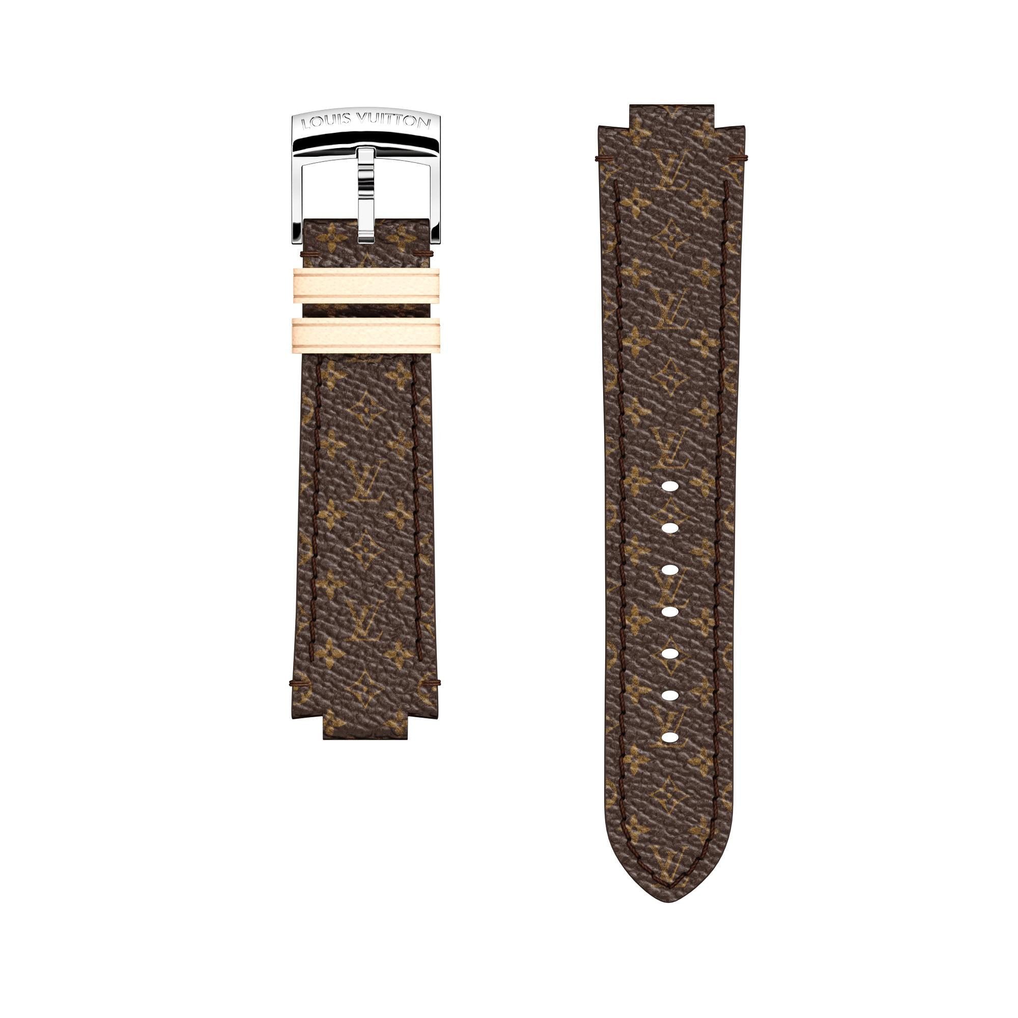 Cinturino Tambour in tela con motivo Nanogram  Donna Gioielli My LV Tambour | LOUIS VUITTON (Zoom prodotto)