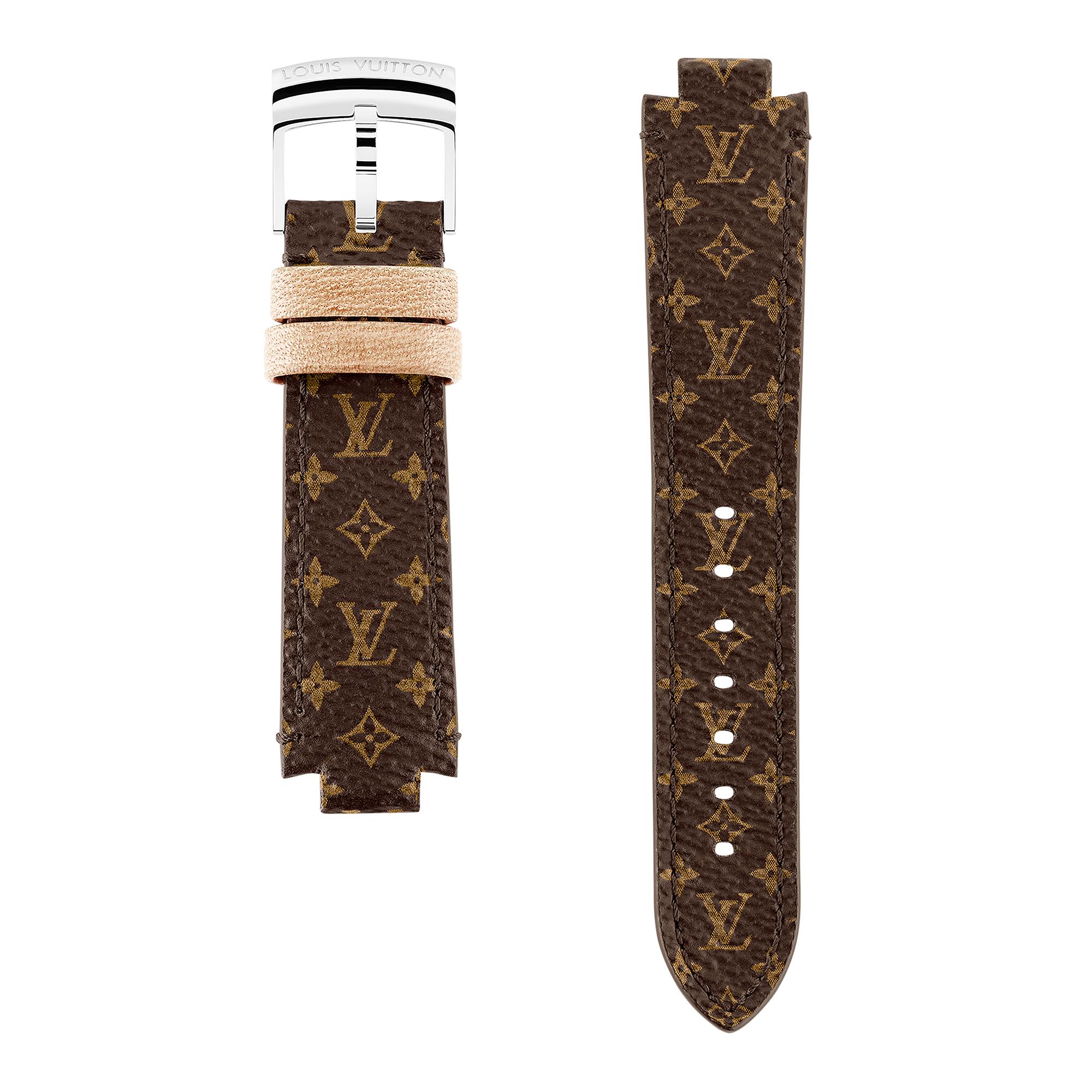 Cinturino Tambour in tela con motivo Nanogram  Donna Gioielli My LV Tambour | LOUIS VUITTON (Zoom prodotto)