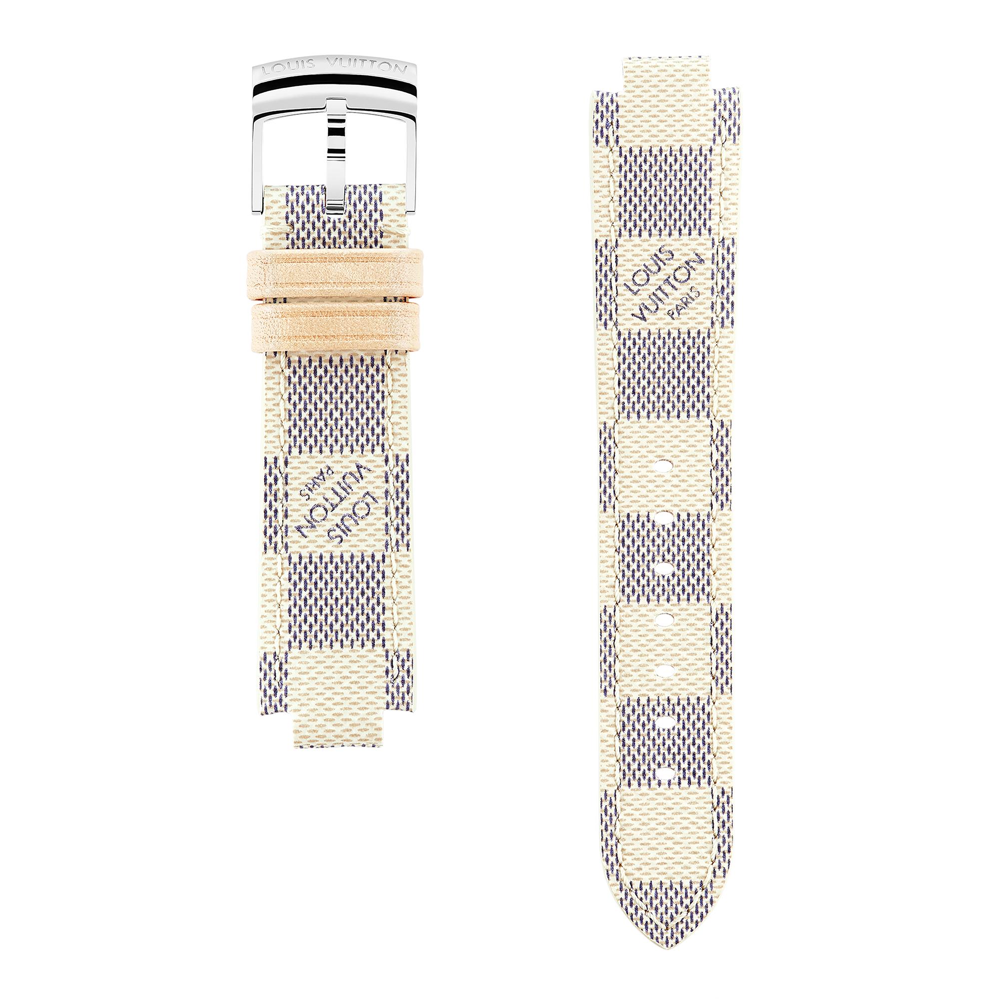 Cinturino Tambour in tela Damier Azur  Donna Gioielli My LV Tambour | LOUIS VUITTON (Zoom prodotto)