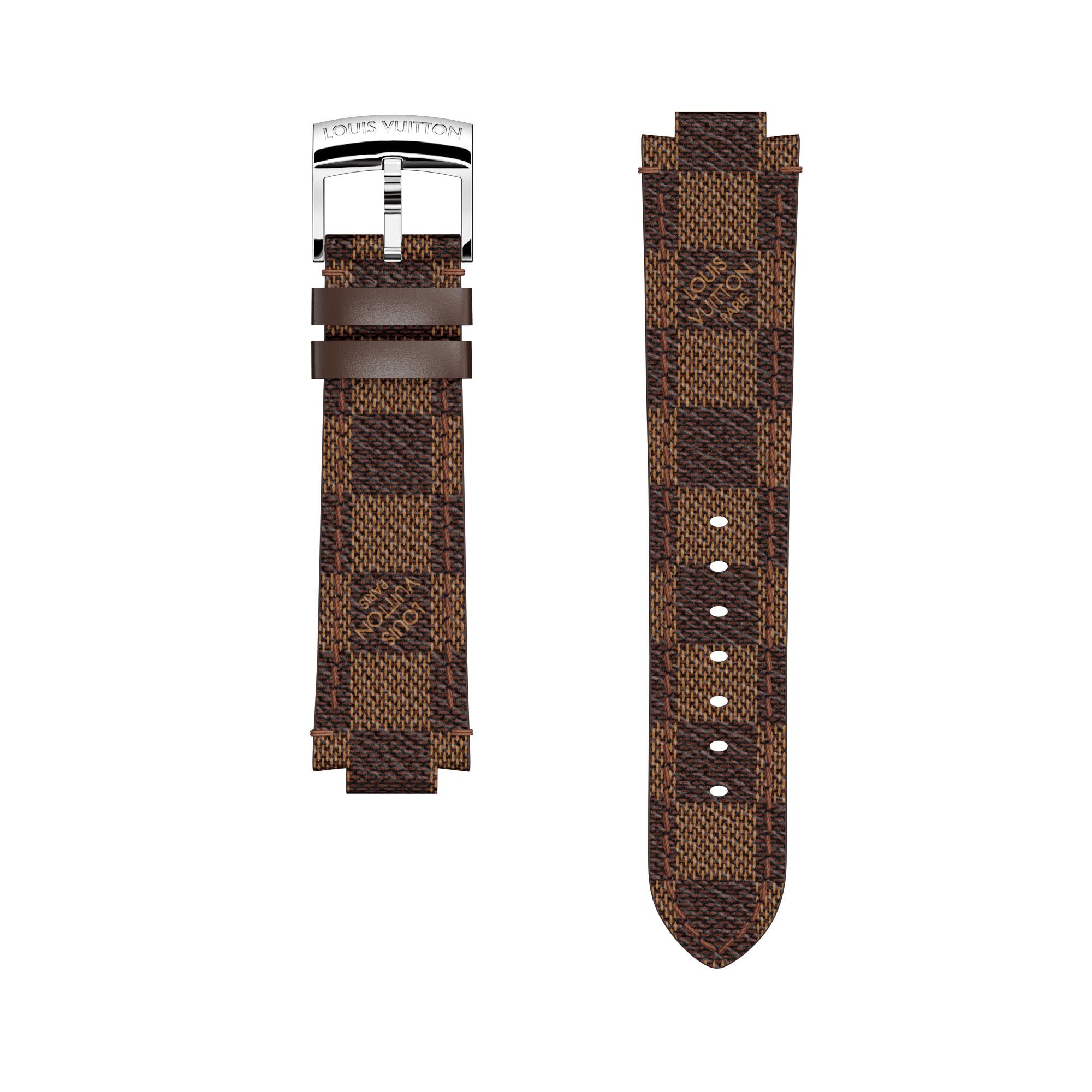 Cinturino Tambour in tela Damier Ébène  Donna Gioielli My LV Tambour | LOUIS VUITTON (Zoom prodotto)