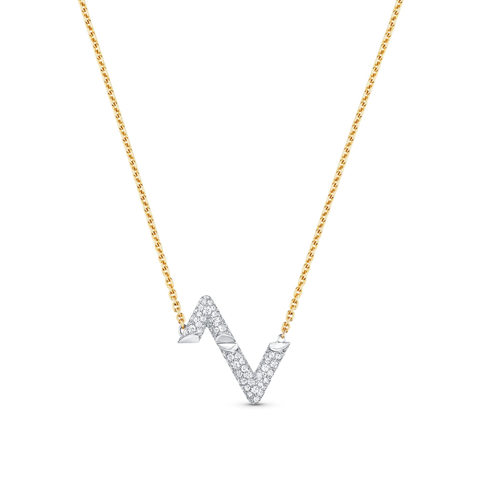 Ciondolo LV Volt Upside Down, oro giallo, oro bianco e diamanti - Gioielli  | LOUIS VUITTON