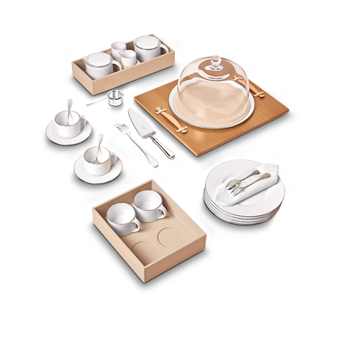 Cofanetto per il tè Tela Monogram Bauli, Viaggio e Casa Bauli e Contenitori Coffret | LOUIS VUITTON (Zoom prodotto)