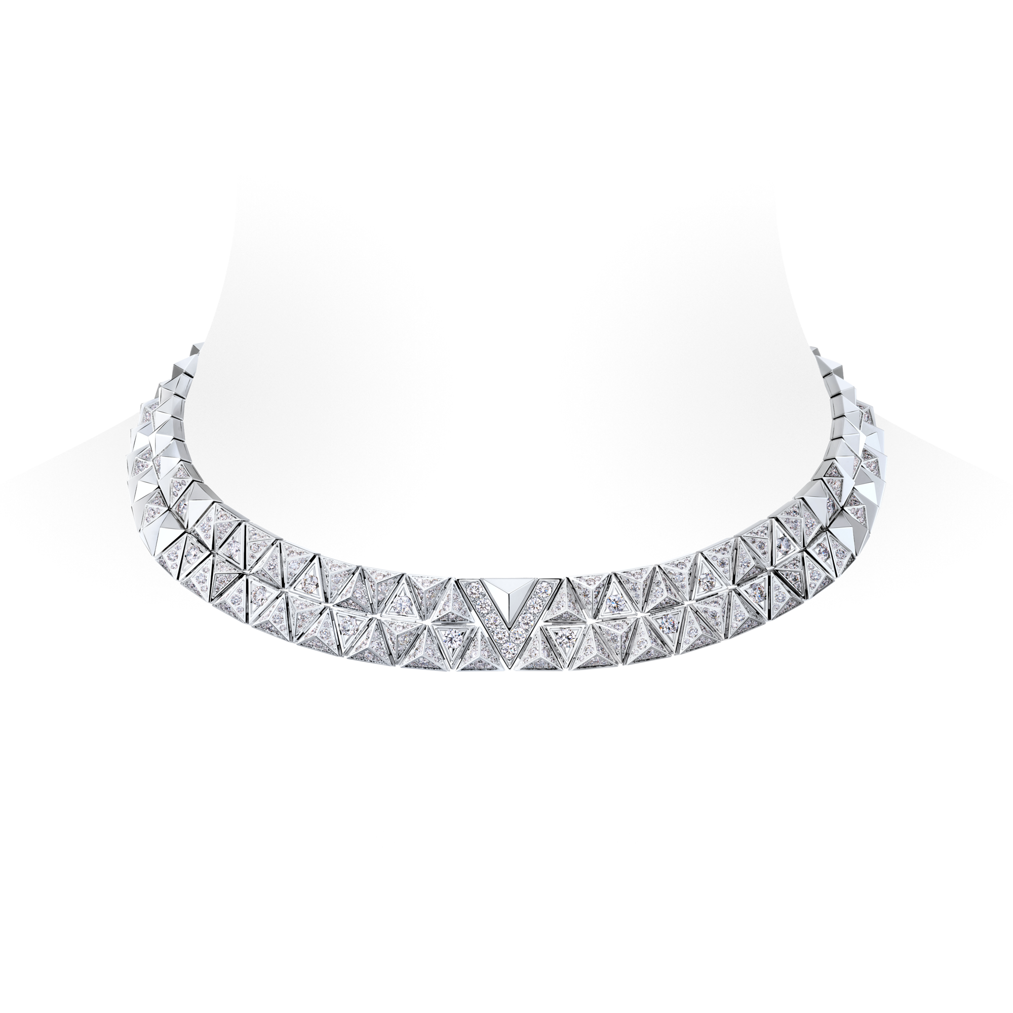 Collana a doppio filo Pure V, oro bianco e diamanti  Gioielli Categorie Collane e Ciondoli | LOUIS VUITTON (Zoom prodotto)