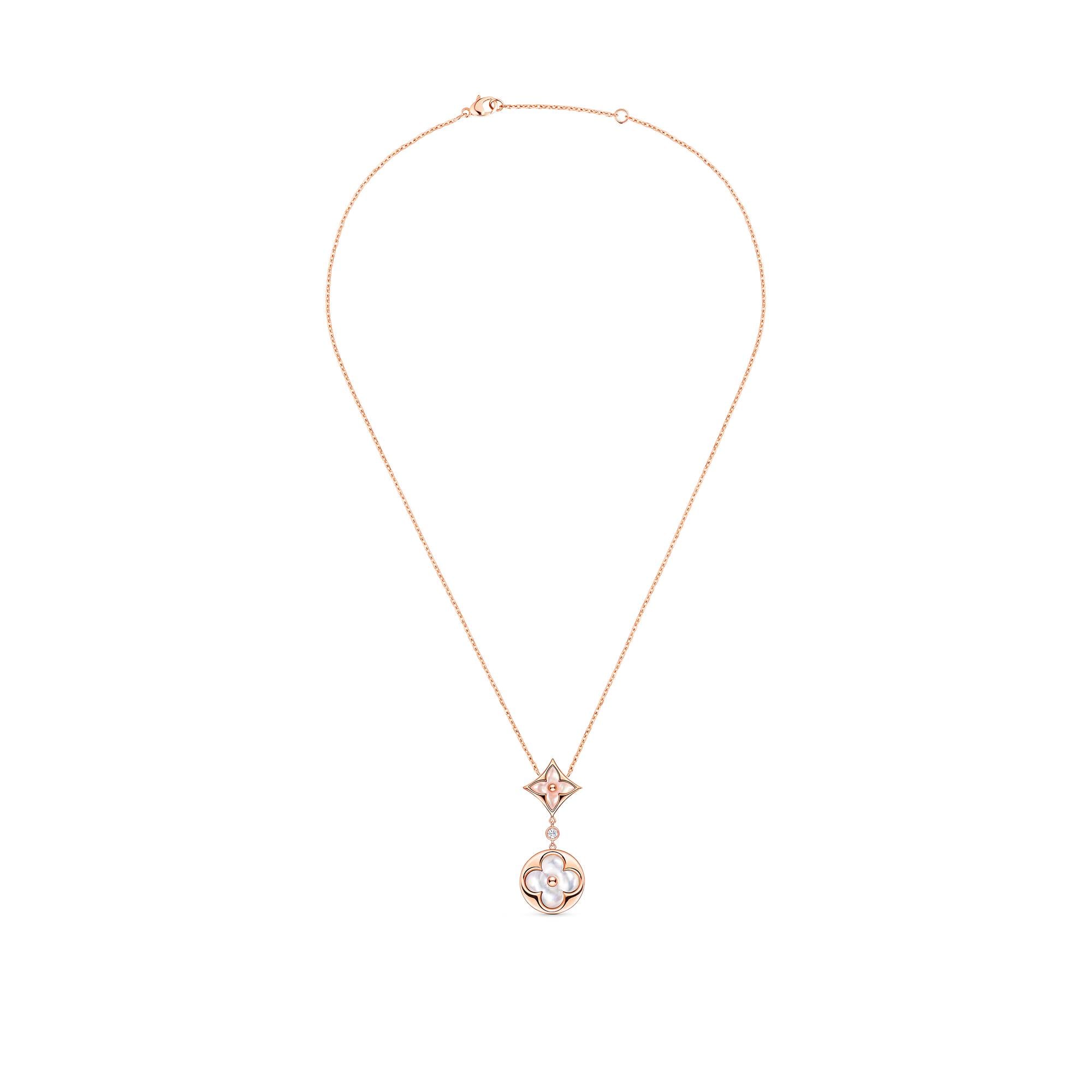 Collana Color Blossom, oro rosa, madreperla rosa, madreperla bianca e diamante  Gioielli Categorie Tutta la Gioielleria | LOUIS VUITTON (Zoom prodotto)