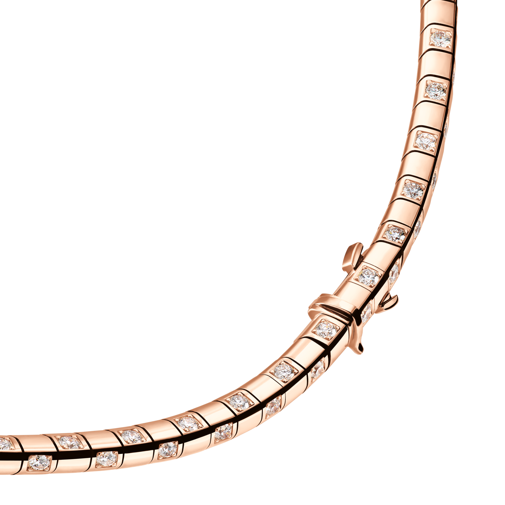 Collana corta Le Damier de Louis Vuitton, oro rosa e diamanti  Gioielli Categorie Collane e Ciondoli | LOUIS VUITTON (Zoom prodotto)