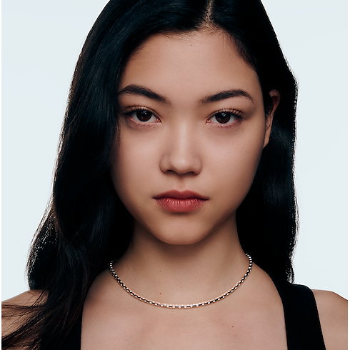 Collana corta Le Damier de Louis Vuitton, oro rosa e diamanti Gioielli Categorie Collane e Ciondoli | LOUIS VUITTON (Zoom prodotto)