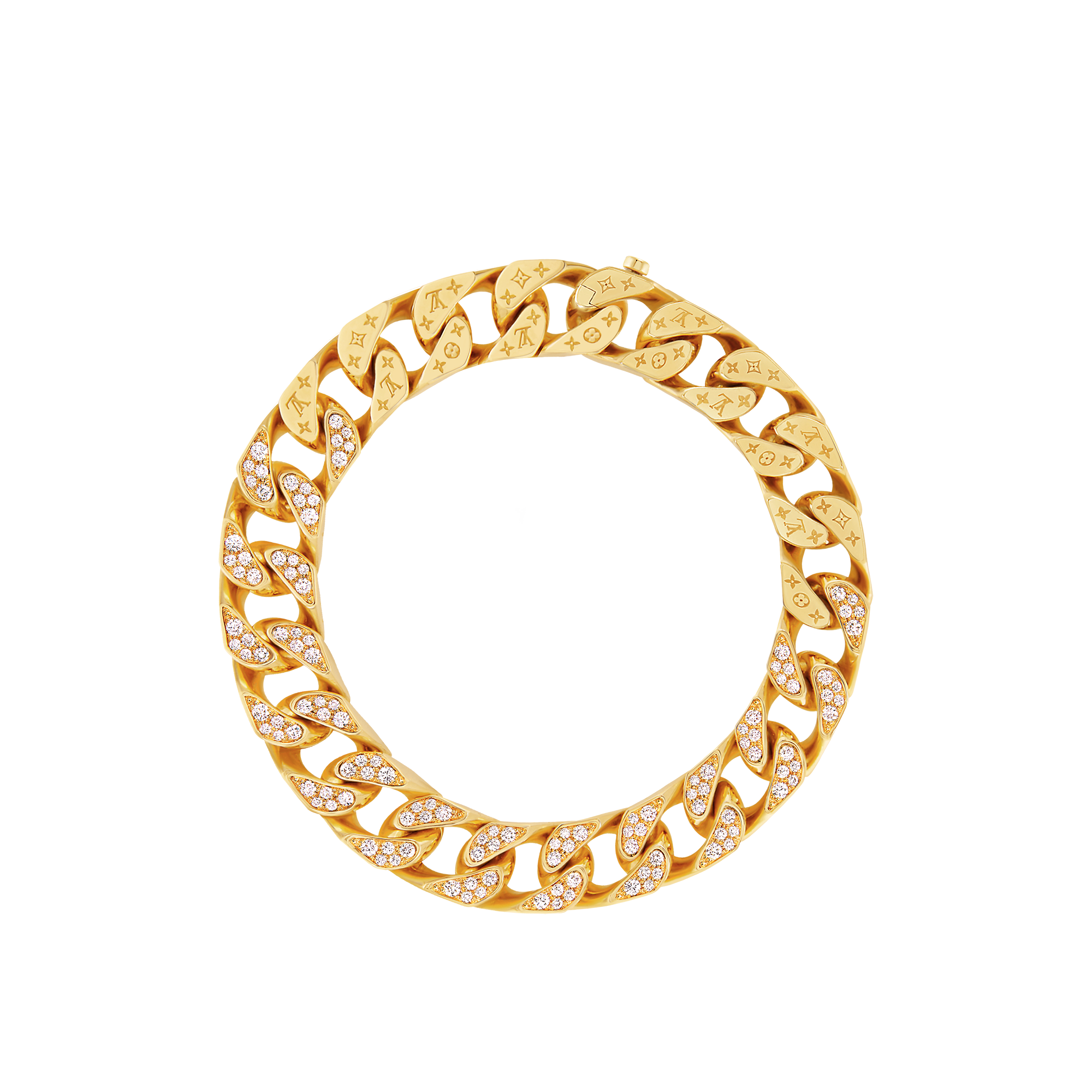 Collana Cuban Chain, oro giallo e diamanti  Les Extraordinaires Gioielli Collane e Ciondoli | LOUIS VUITTON (Zoom prodotto)