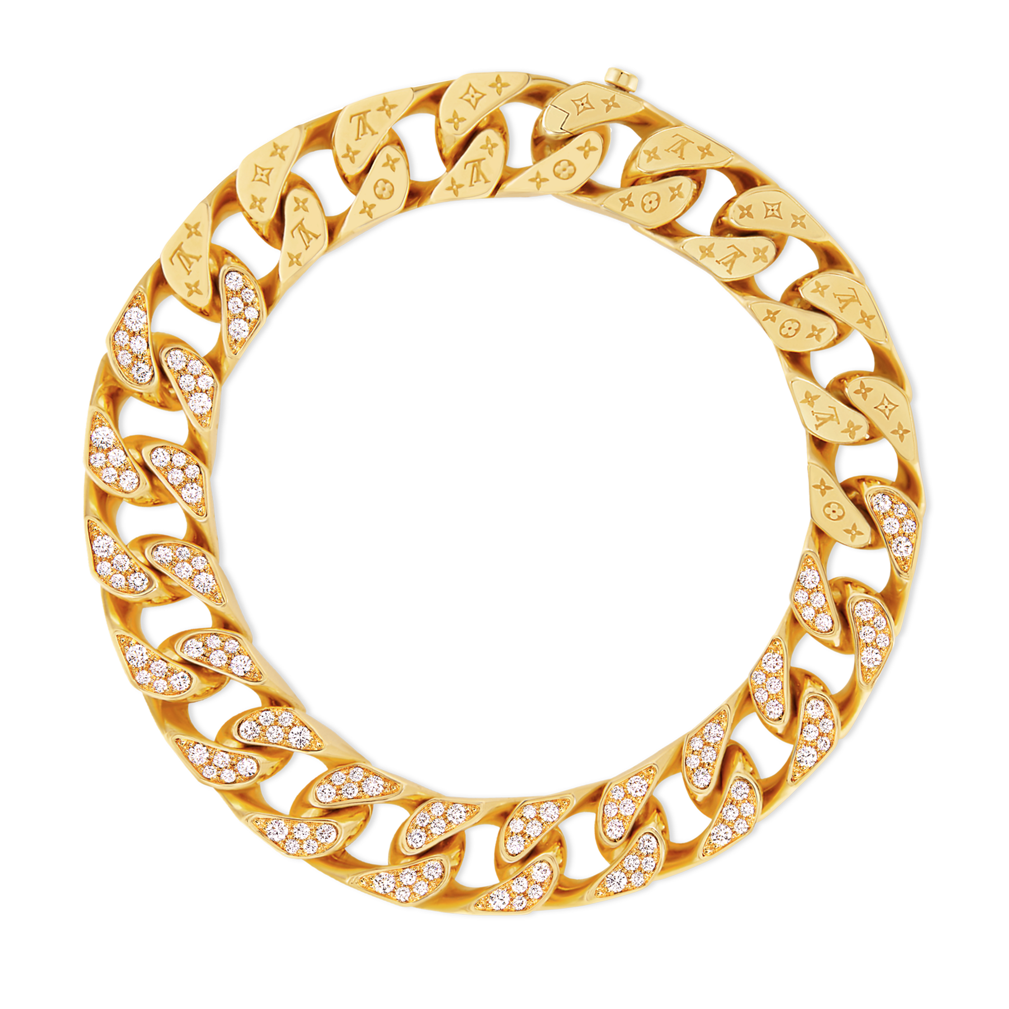 Collana Cuban Chain, oro giallo e diamanti  Les Extraordinaires Gioielli Collane e Ciondoli | LOUIS VUITTON (Zoom prodotto)