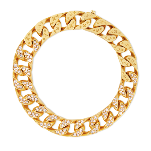 Collana Cuban Chain, oro giallo e diamanti Les Extraordinaires Gioielli Collane e Ciondoli | LOUIS VUITTON (Zoom prodotto)