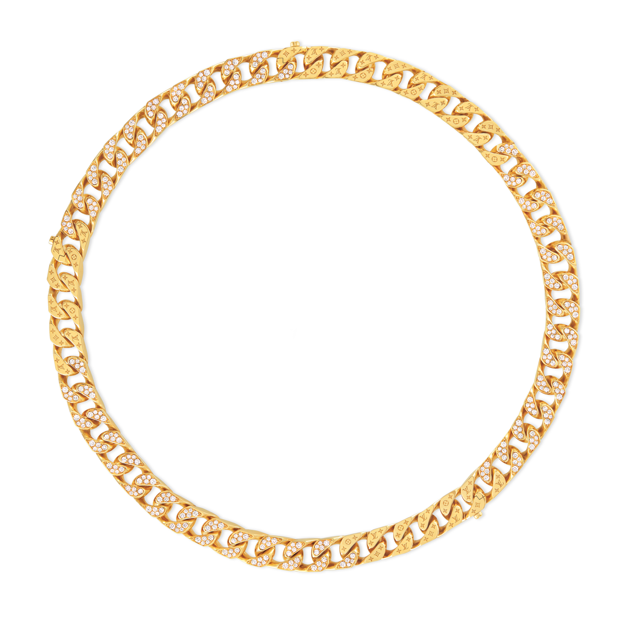 Collana Cuban Chain, oro giallo e diamanti  Les Extraordinaires Gioielli Collane e Ciondoli | LOUIS VUITTON (Zoom prodotto)