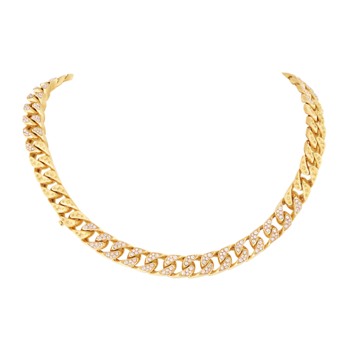 Collana Cuban Chain, oro giallo e diamanti Les Extraordinaires Gioielli Collane e Ciondoli | LOUIS VUITTON (Zoom prodotto)