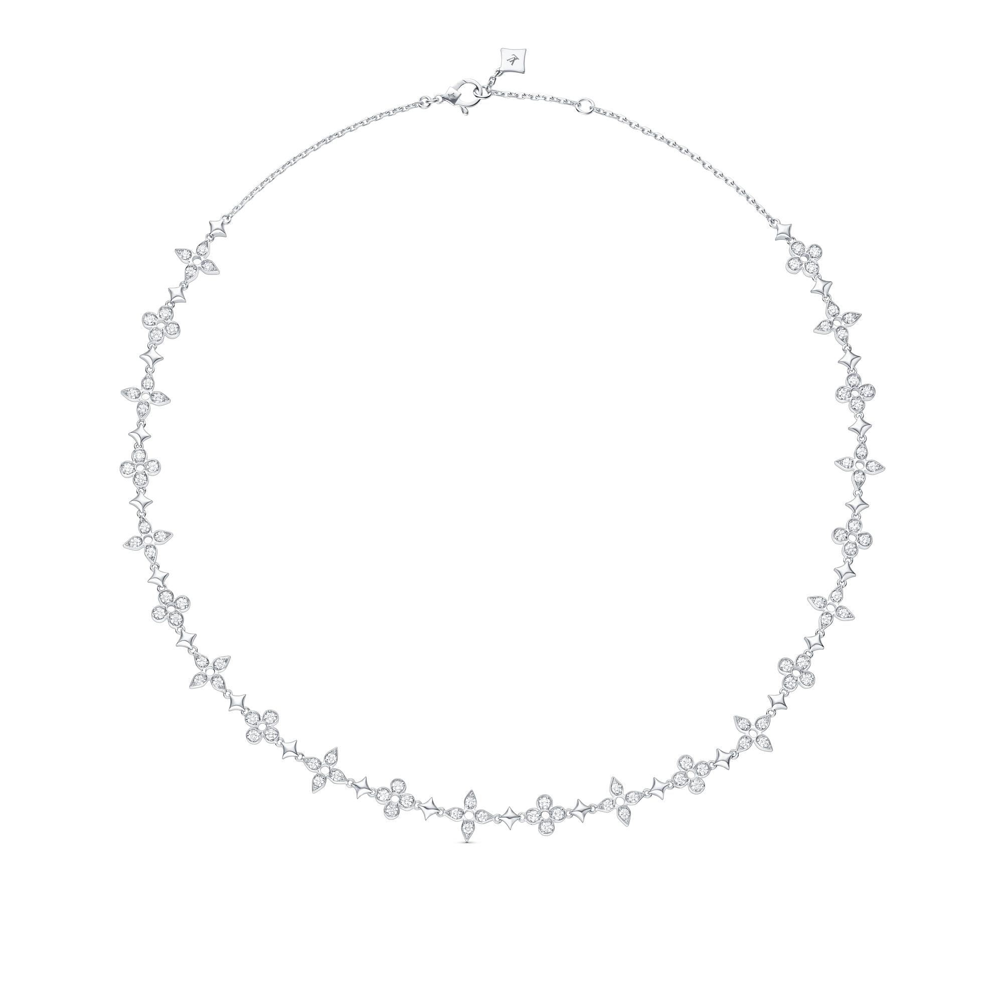 Collana Dentelle One Row, oro bianco e diamanti  Gioielli Categorie Tutta la Gioielleria | LOUIS VUITTON (Zoom prodotto)