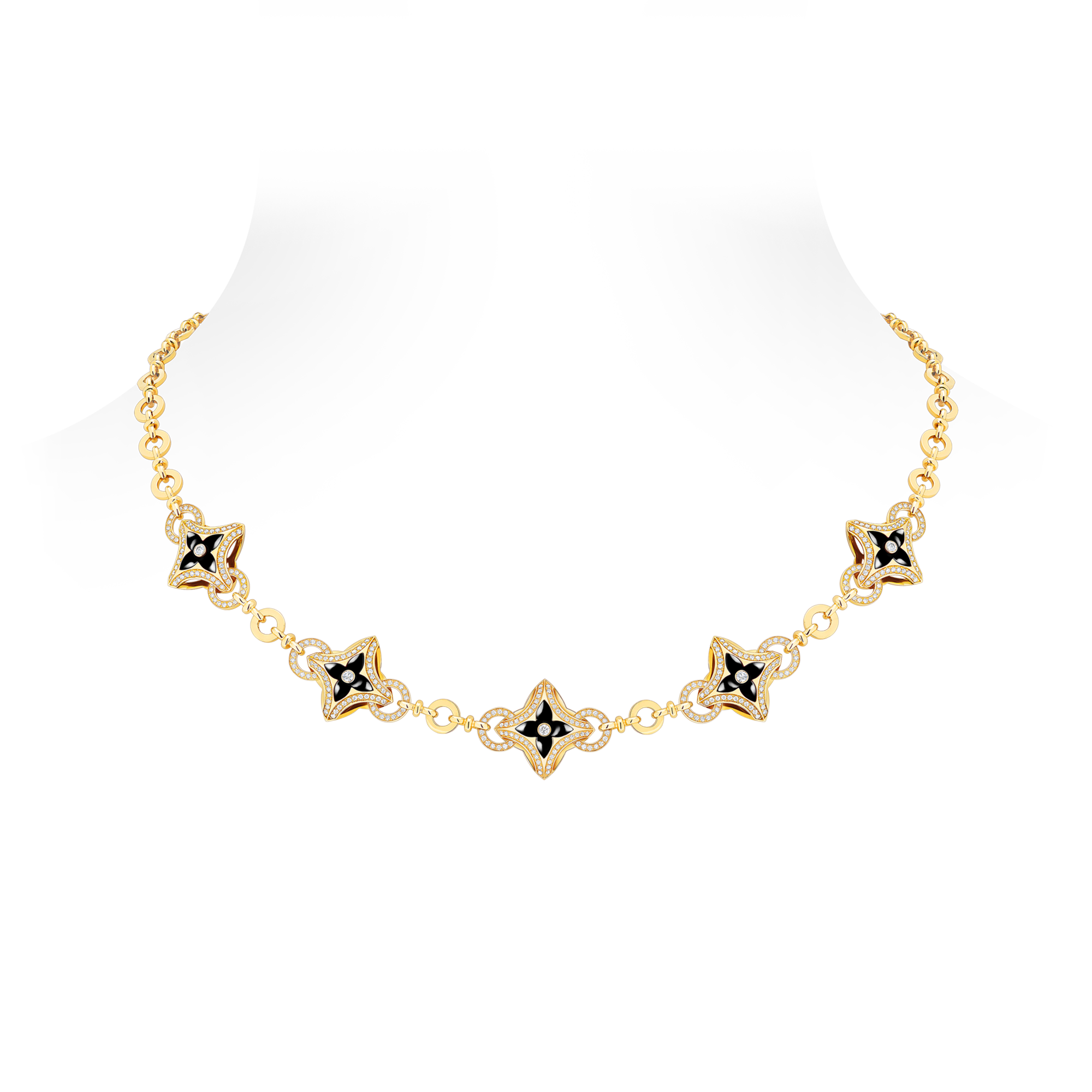 Collana Ever Blossom, oro giallo, onice e diamanti  Gioielli Categorie Collane e Ciondoli | LOUIS VUITTON (Zoom prodotto)