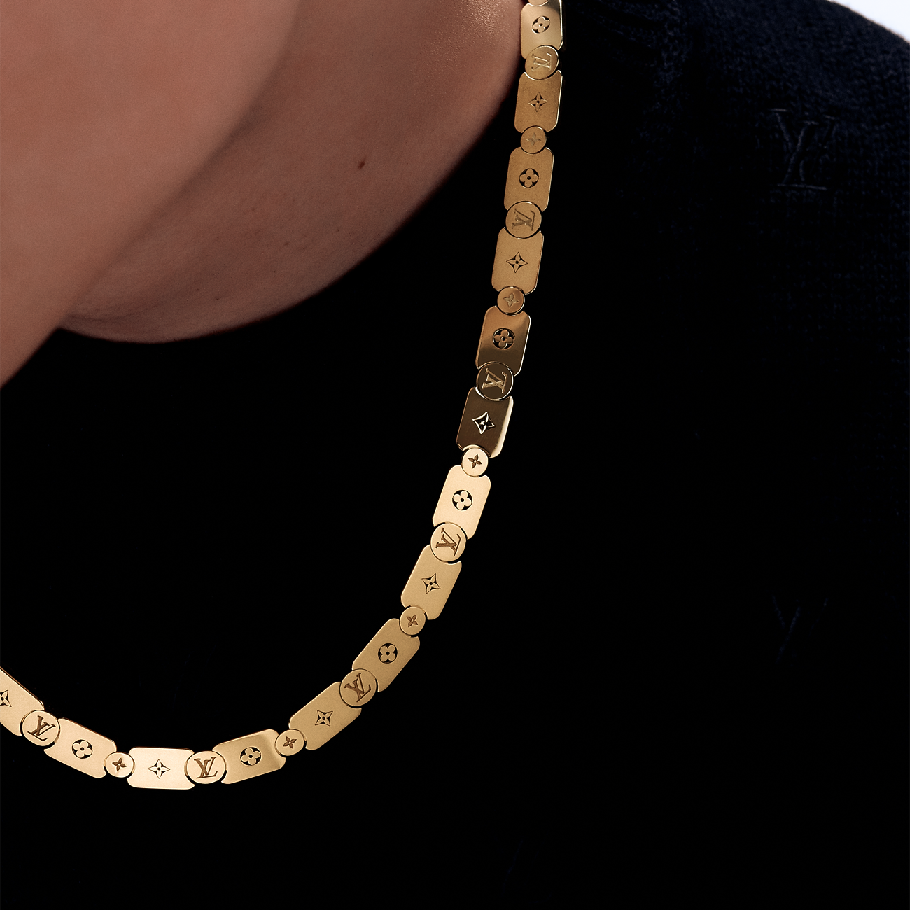Collana groumette ciondoli con iniziali gold – MM Accessori