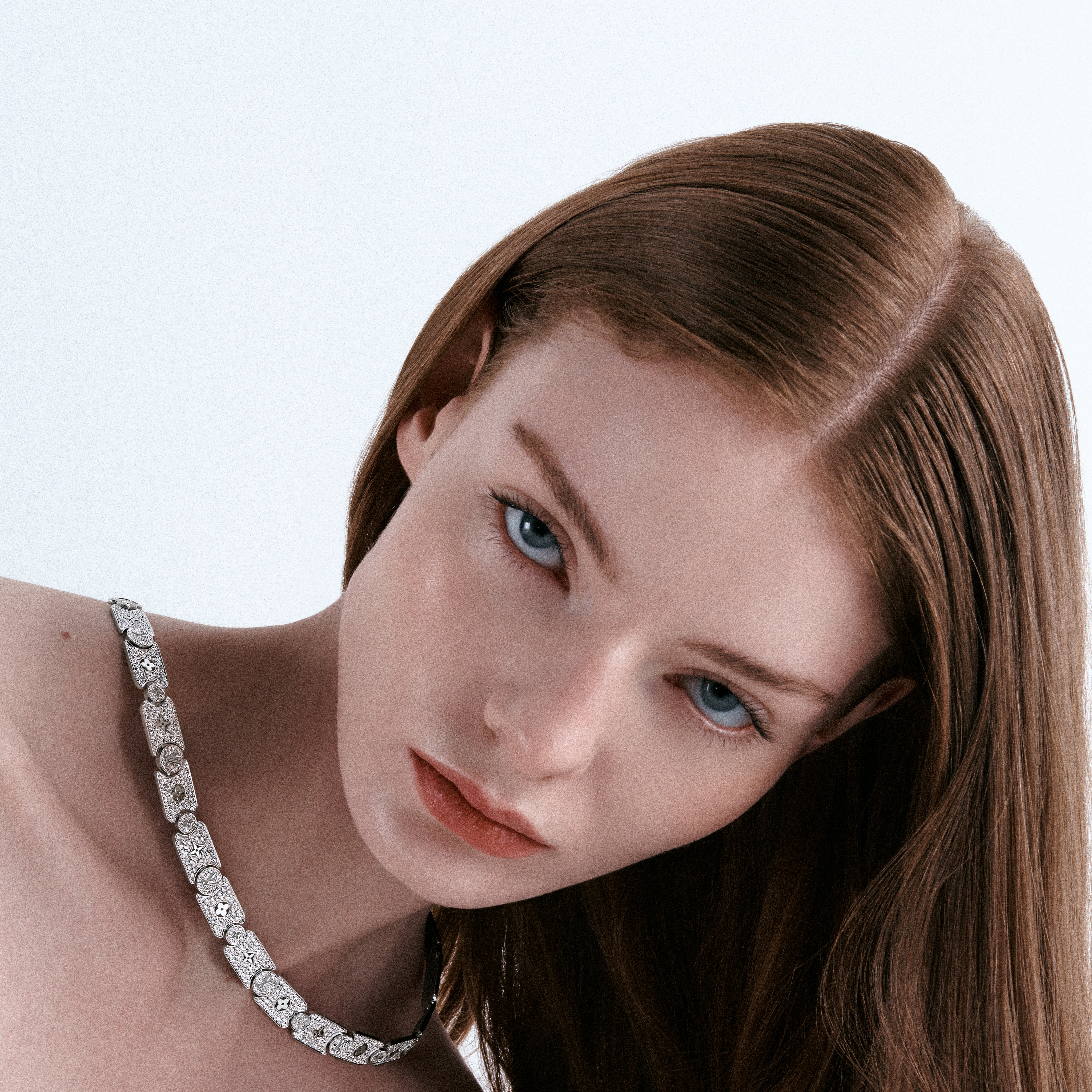 Collana Les Gastons Vuitton Masterpiece Gourmette, oro bianco e diamanti  Gioielli Categorie Collane e Ciondoli | LOUIS VUITTON (Zoom prodotto)