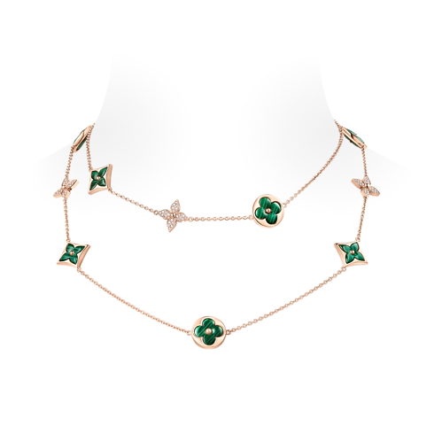 Collana Lunga Color Blossom in Oro Rosa, Malachite e Diamanti Gioielli Categorie Collane e Ciondoli | LOUIS VUITTON (Zoom prodotto)