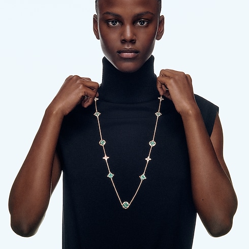 Collana Lunga Color Blossom in Oro Rosa, Malachite e Diamanti Gioielli Categorie Collane e Ciondoli | LOUIS VUITTON (Zoom prodotto)