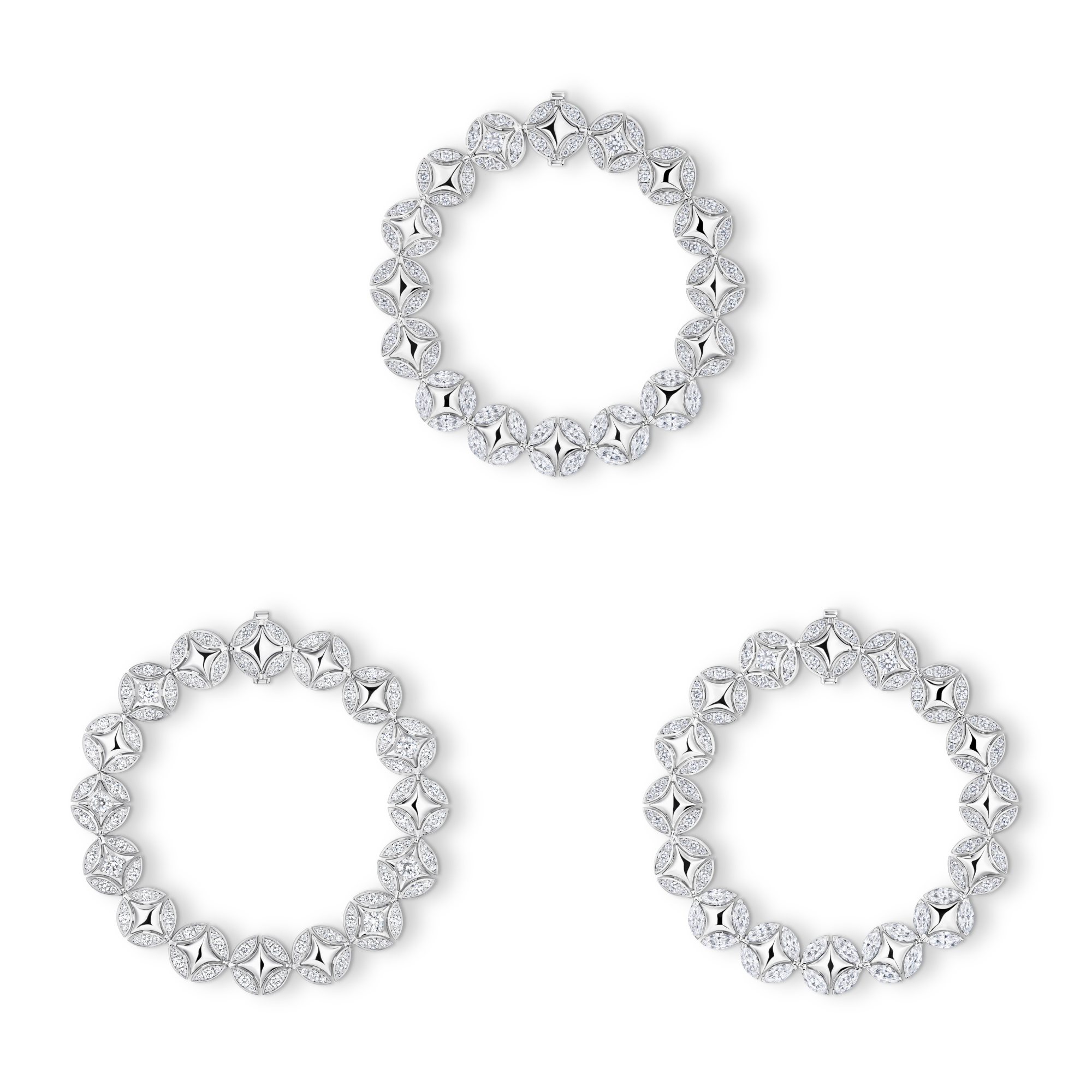 Collana lunga Galaxie, oro bianco e diamanti  Les Extraordinaires Gioielli Collane e Ciondoli | LOUIS VUITTON (Zoom prodotto)