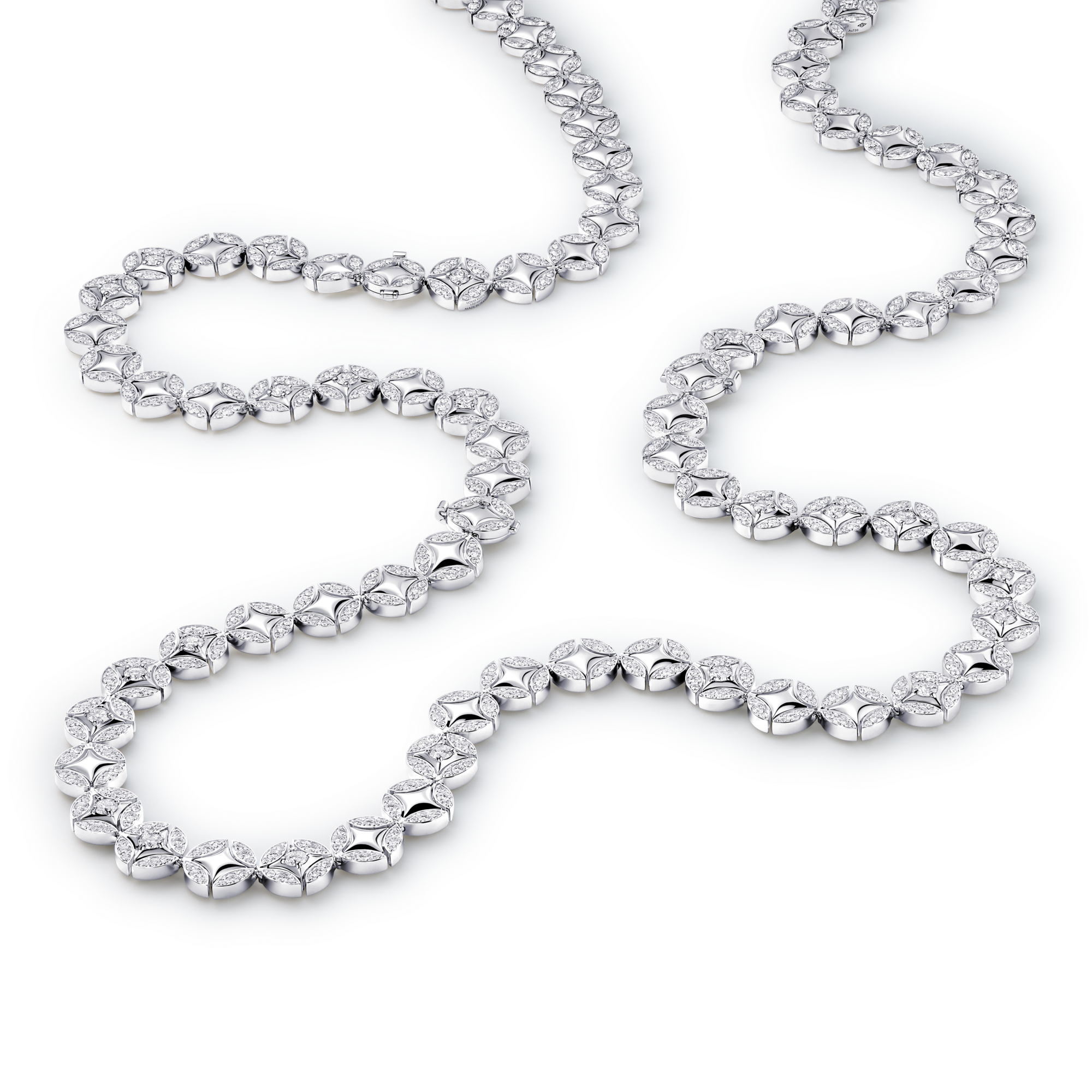 Collana lunga Galaxie, oro bianco e diamanti  Les Extraordinaires Gioielli Collane e Ciondoli | LOUIS VUITTON (Zoom prodotto)