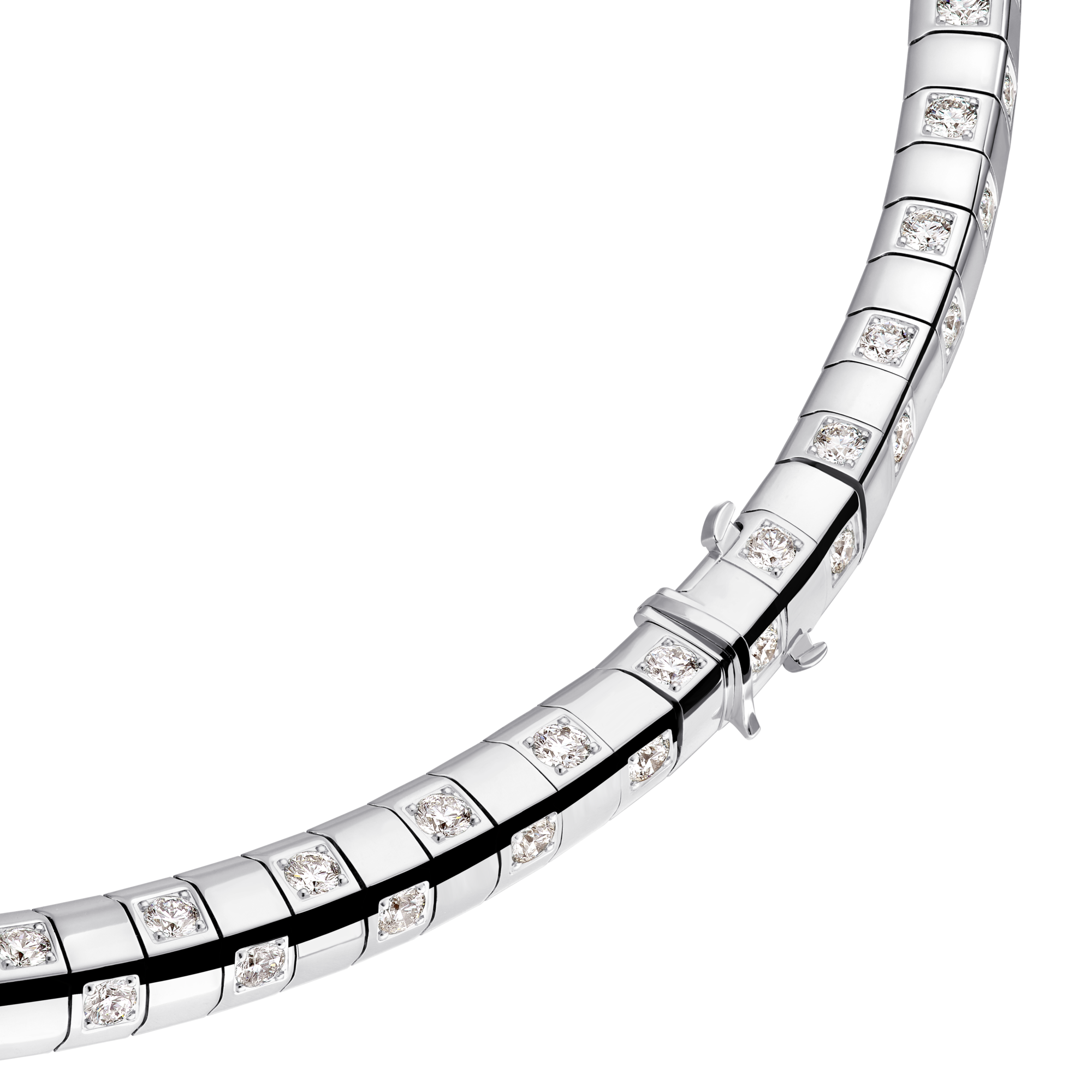 Collana lunga Le Damier de Louis Vuitton, oro bianco e diamanti  Gioielli Categorie Collane e Ciondoli | LOUIS VUITTON (Zoom prodotto)