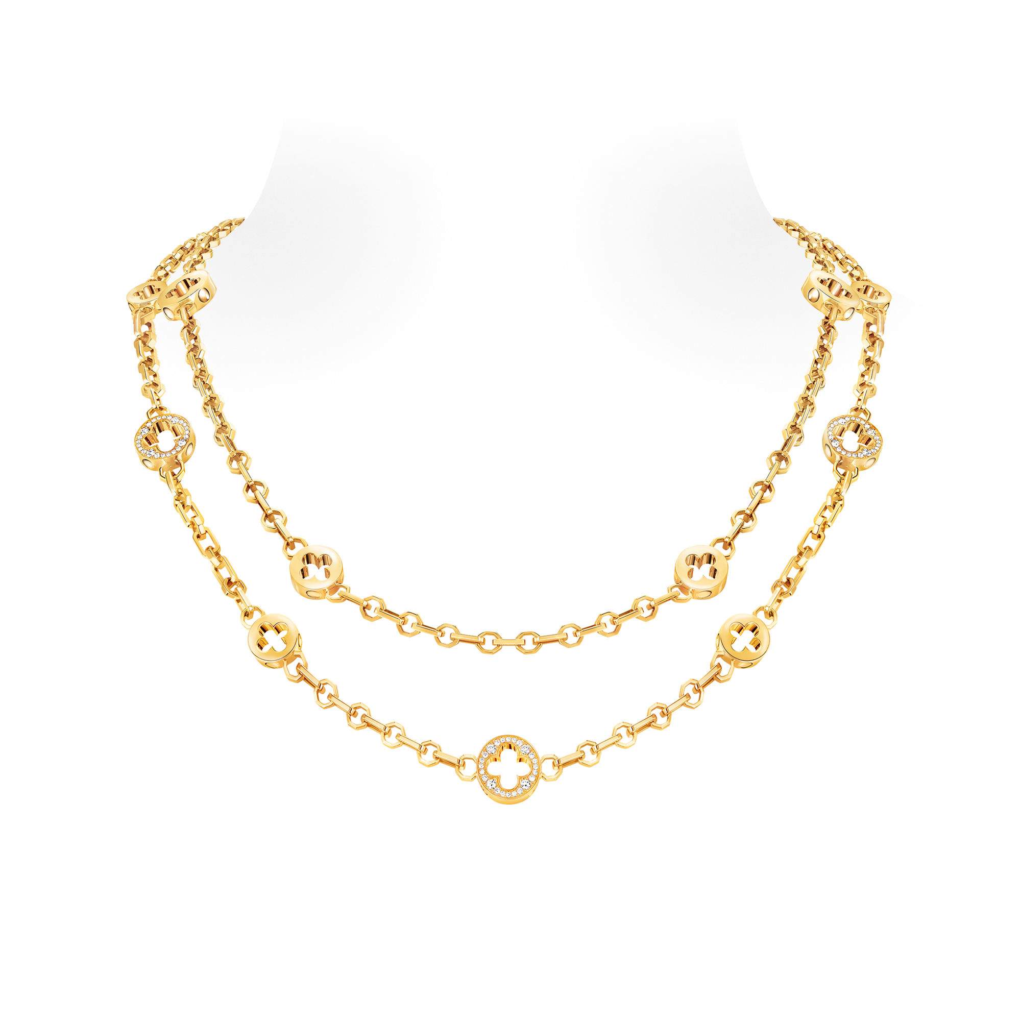 Collana lunga trasformabile Empreinte, oro giallo e diamanti  Gioielli Categorie Collane e Ciondoli | LOUIS VUITTON (Zoom prodotto)
