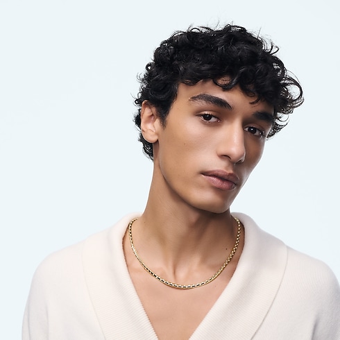 Collana media Le Damier de Louis Vuitton, oro giallo e diamanti - Lungo Gioielli Categorie Collane e Ciondoli | LOUIS VUITTON (Zoom prodotto)