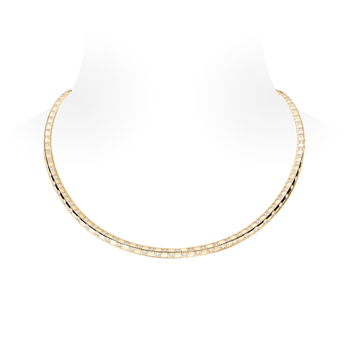 Collana media Le Damier de Louis Vuitton, oro giallo e diamanti - Lungo Gioielli Categorie Collane e Ciondoli | LOUIS VUITTON (Zoom prodotto)