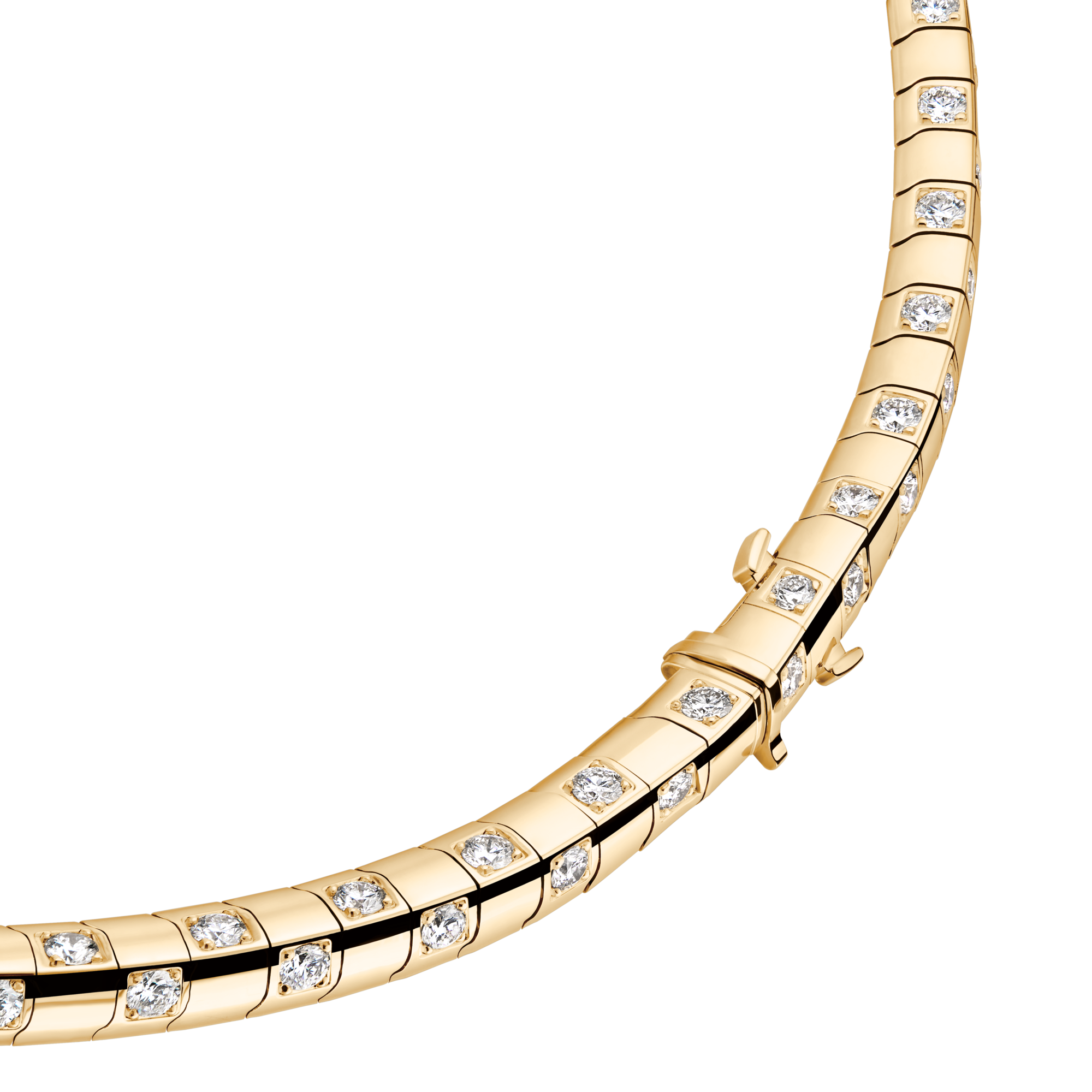 Collana media Le Damier de Louis Vuitton, oro giallo e diamanti  Gioielli Categorie Collane e Ciondoli | LOUIS VUITTON (Zoom prodotto)