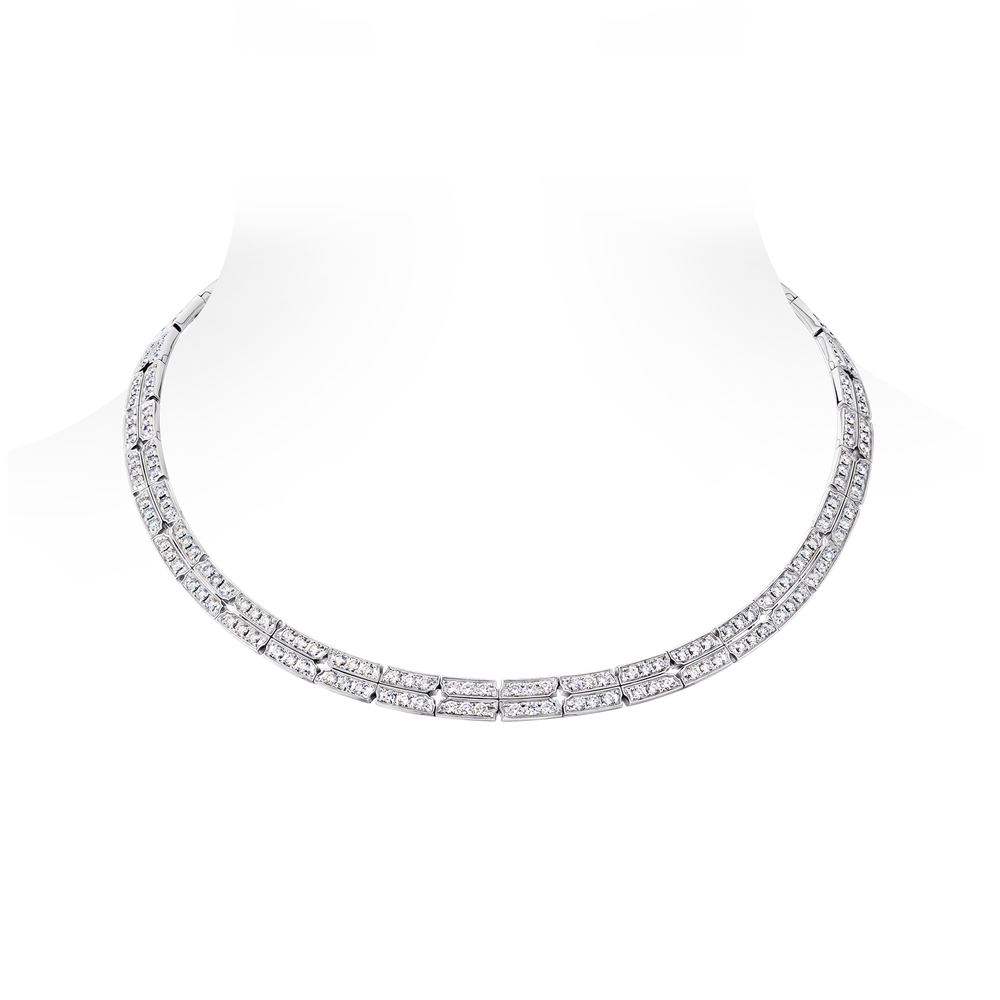 Collana Tumbler, oro bianco e diamanti  Gioielli Categorie Collane e Ciondoli | LOUIS VUITTON (Zoom prodotto)