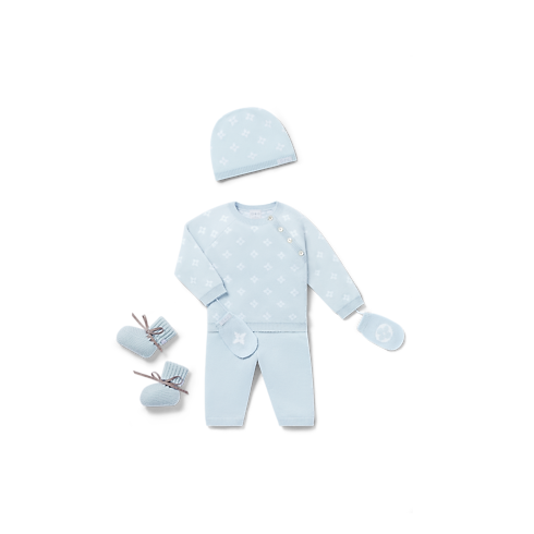 Completino in maglia con fiori S00 Regali Regali per Bambini } | LOUIS VUITTON (Zoom prodotto)