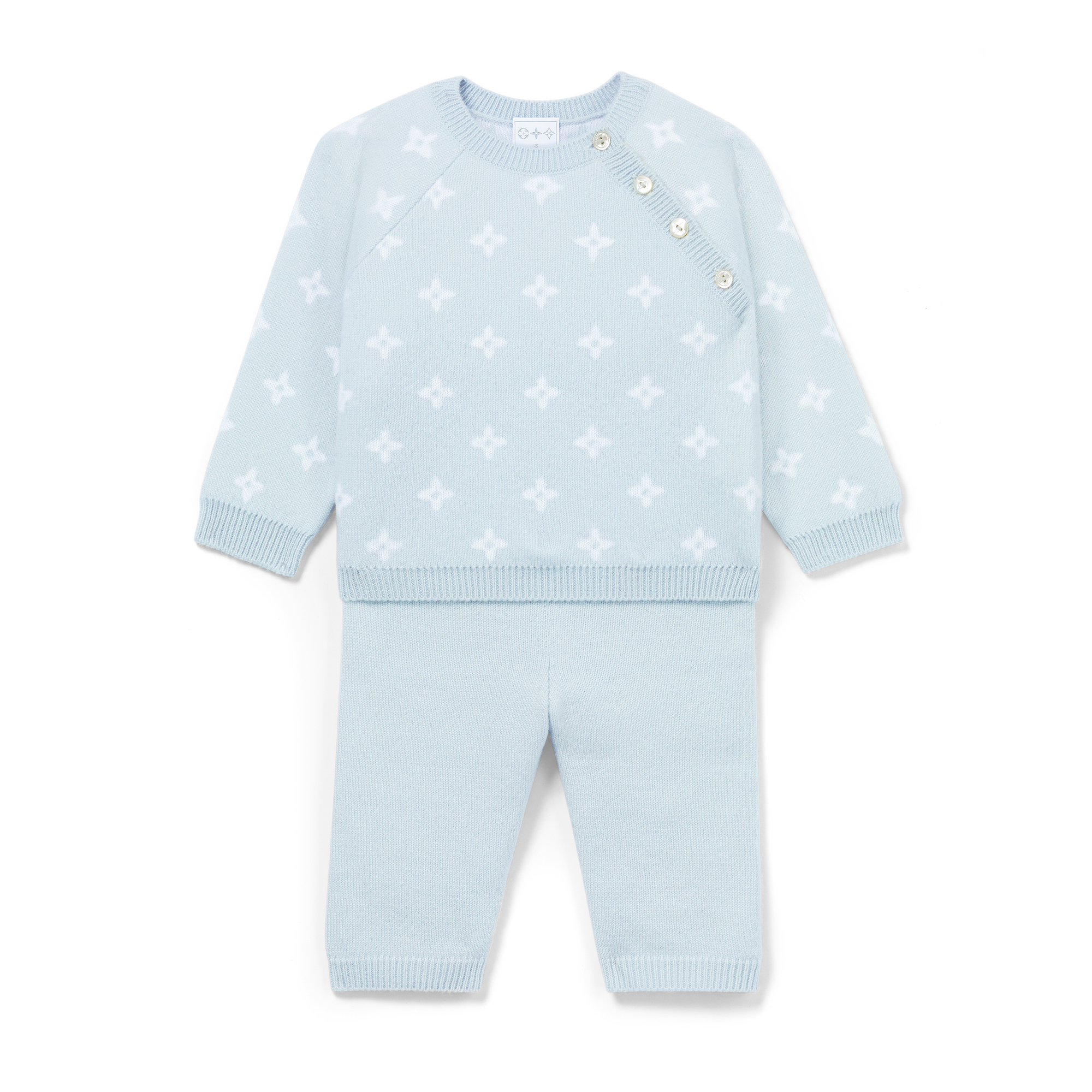 Completino in maglia con fiori S00 Regali Regali per Bambini } | LOUIS VUITTON (Zoom prodotto)