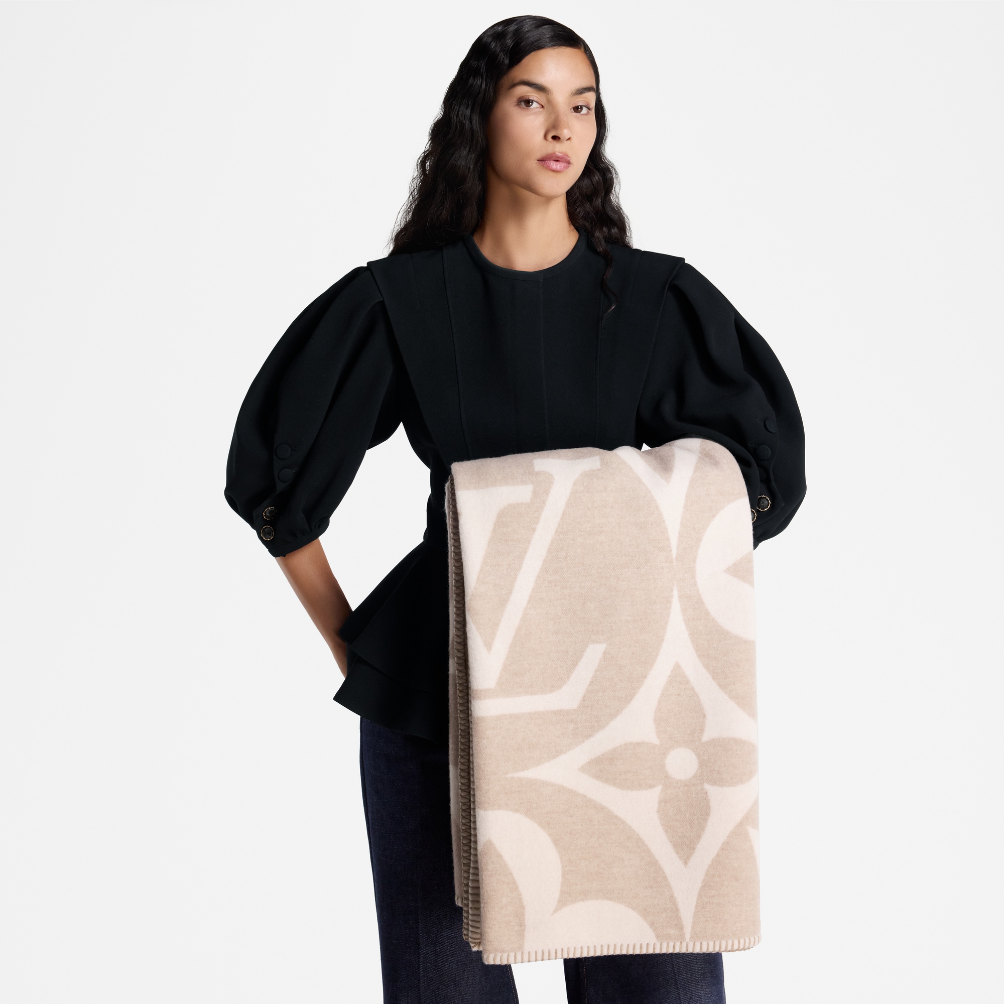 Coperta LV Medallion S00 Donna Accessori Accessori per la Casa | LOUIS VUITTON (Zoom prodotto)