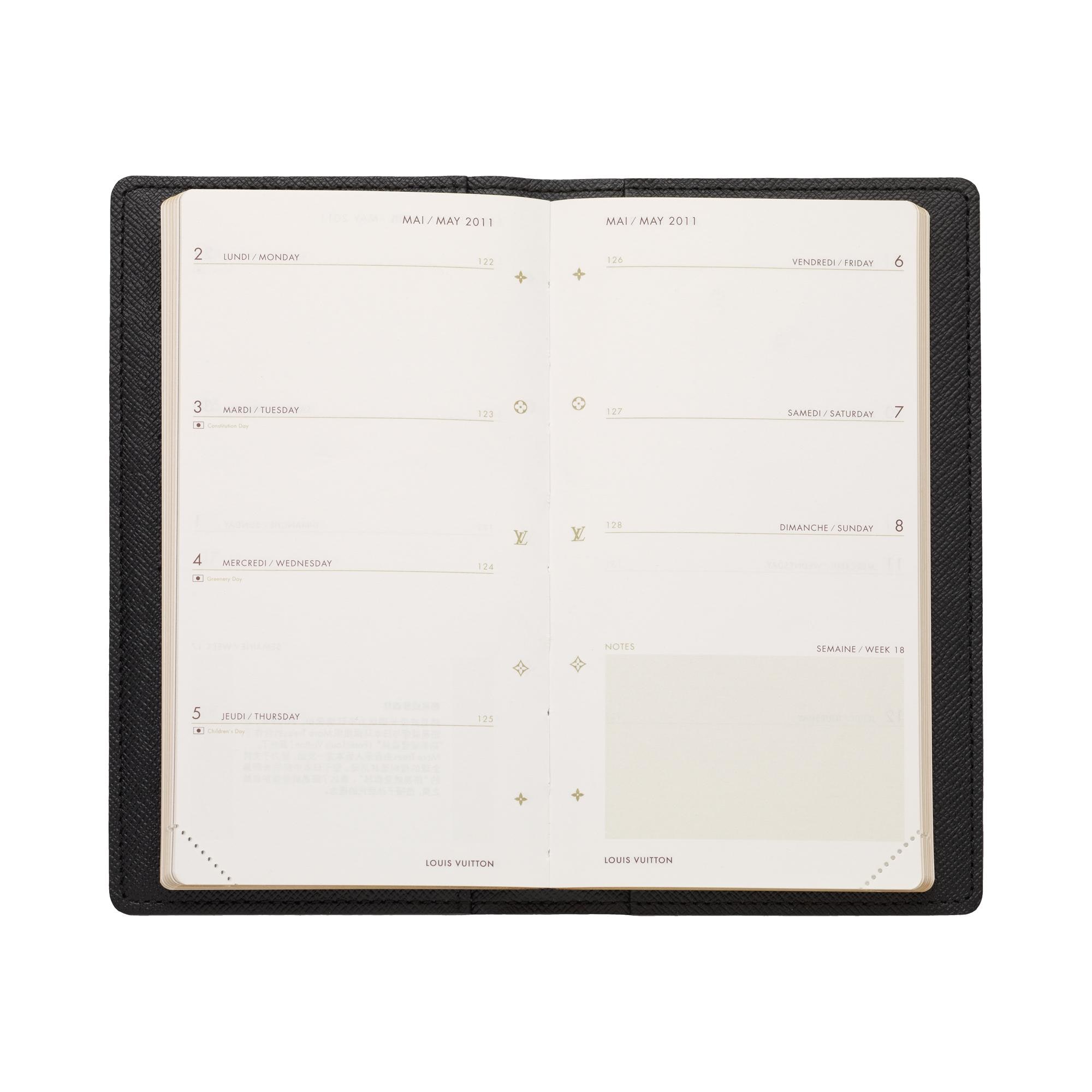 Copertina Agenda Poche Tela Damier Graphite Bauli, Viaggio e Casa Libri Articoli di cancelleria | LOUIS VUITTON (Zoom prodotto)