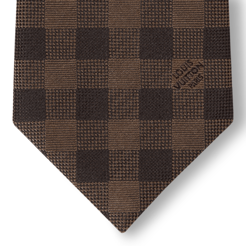 Cravatta con motivo a quadri S00 Uomo Accessori Cravatte | LOUIS VUITTON (Zoom prodotto)
