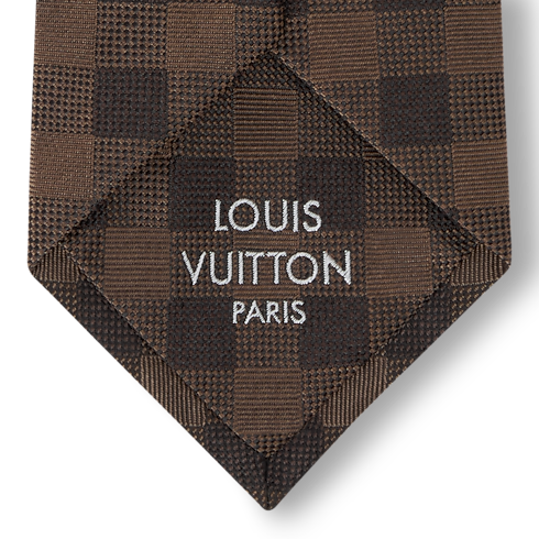 Cravatta con motivo a quadri S00 Uomo Accessori Cravatte | LOUIS VUITTON (Zoom prodotto)